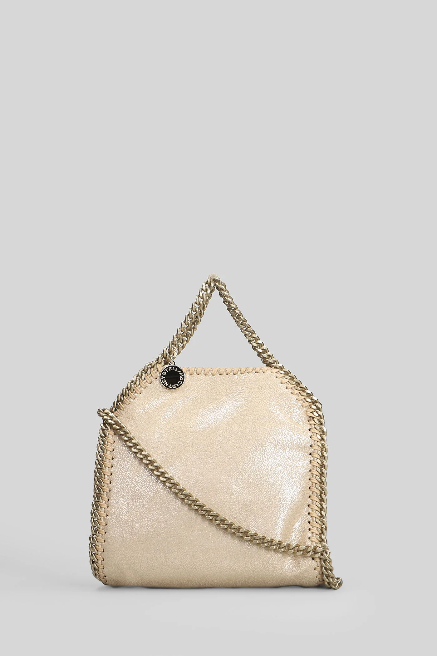 Falabella tiny Shoulder bag in gold polyester