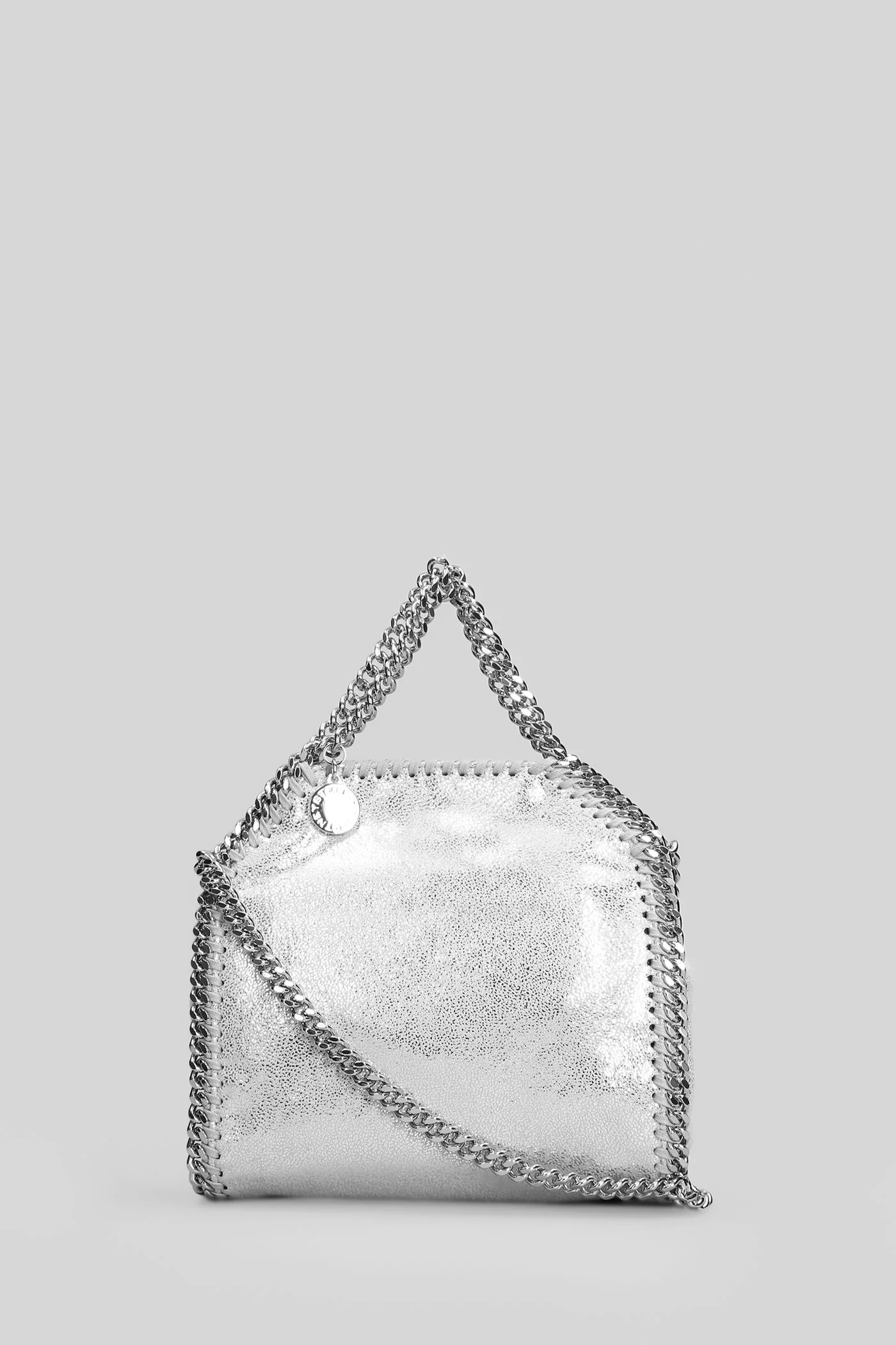 Falabella tiny Shoulder bag in silver polyester