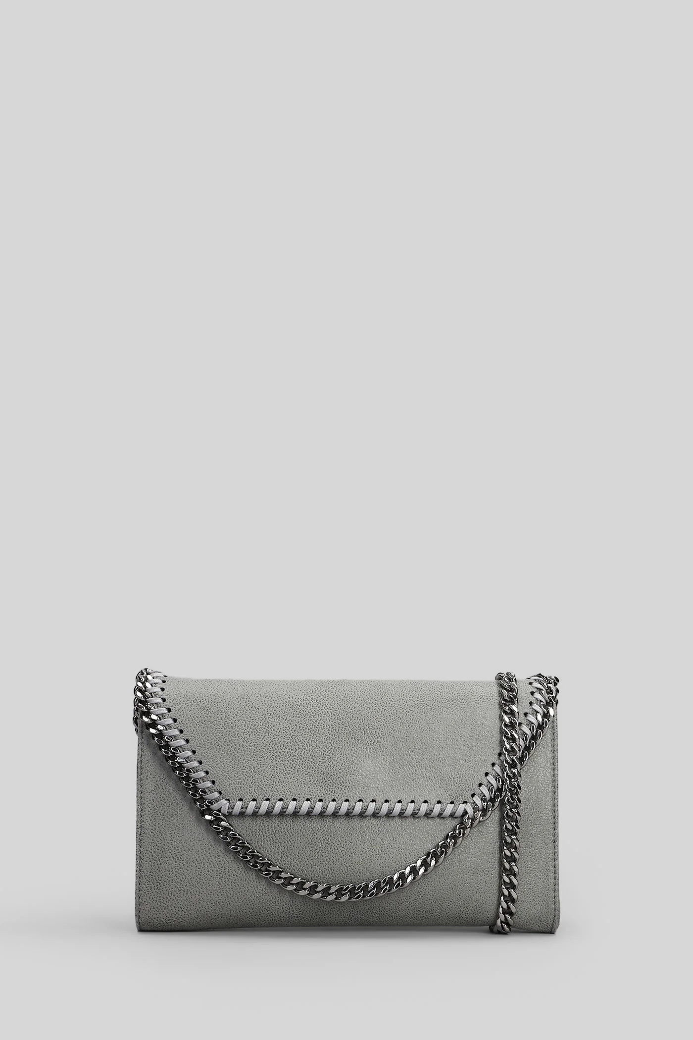 Falabella wallet Shoulder bag in grey polyester