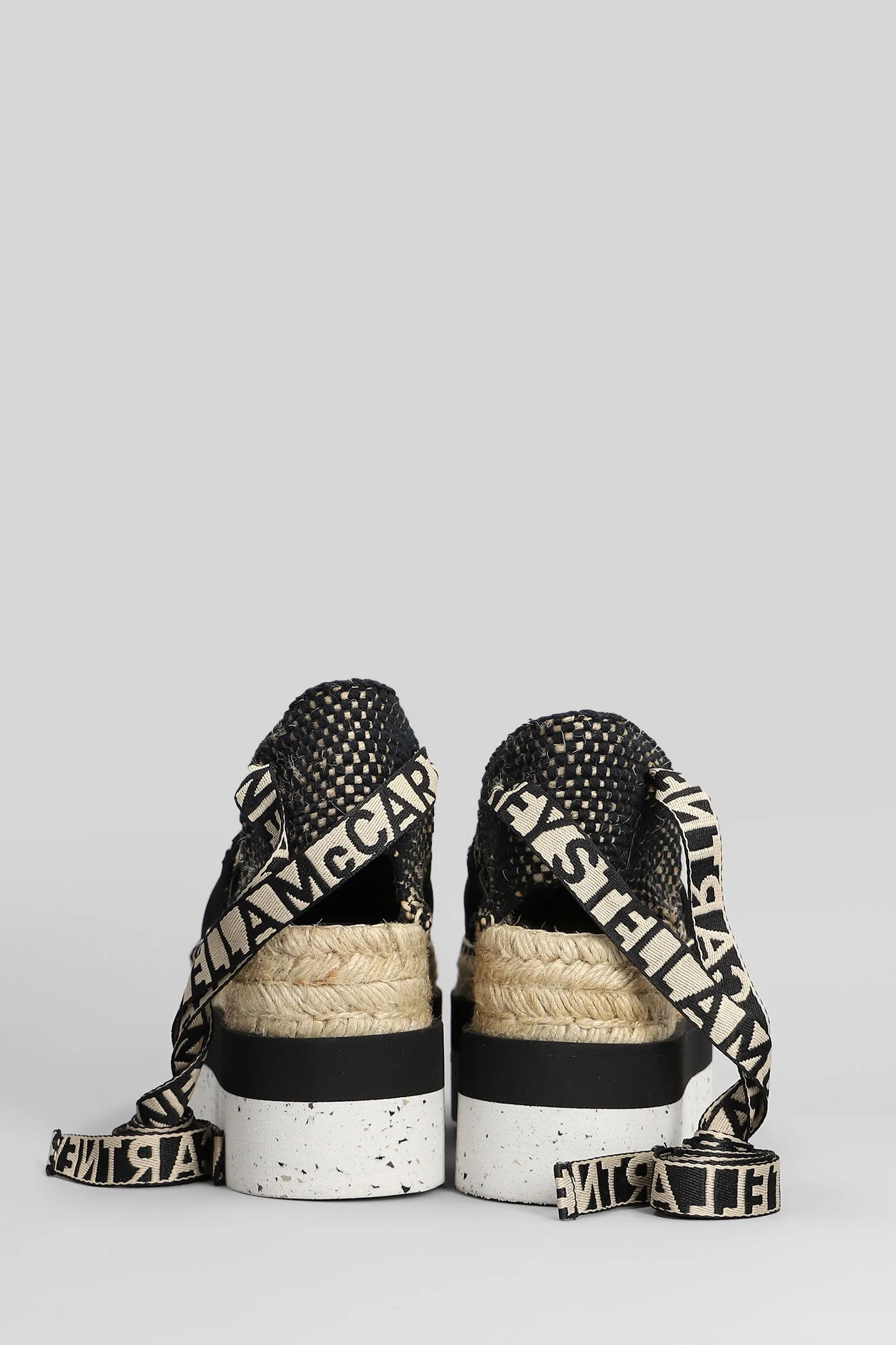 Gaia Espadrilles in black cotton - Image 4