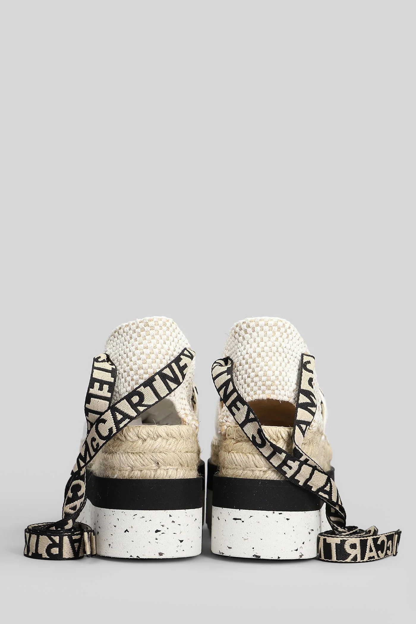Gaia Espadrilles in white cotton - Image 4