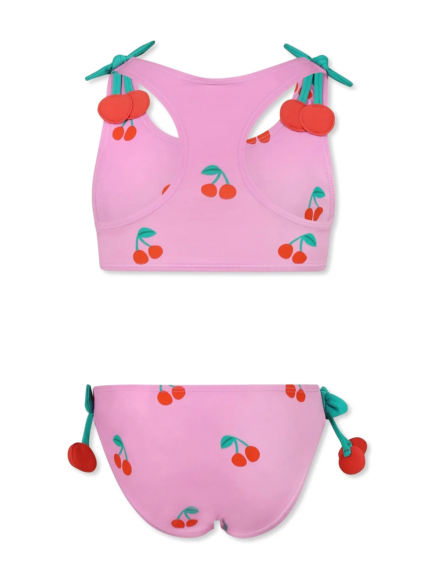 Beachwear in rose-pink polyamide - Image 2