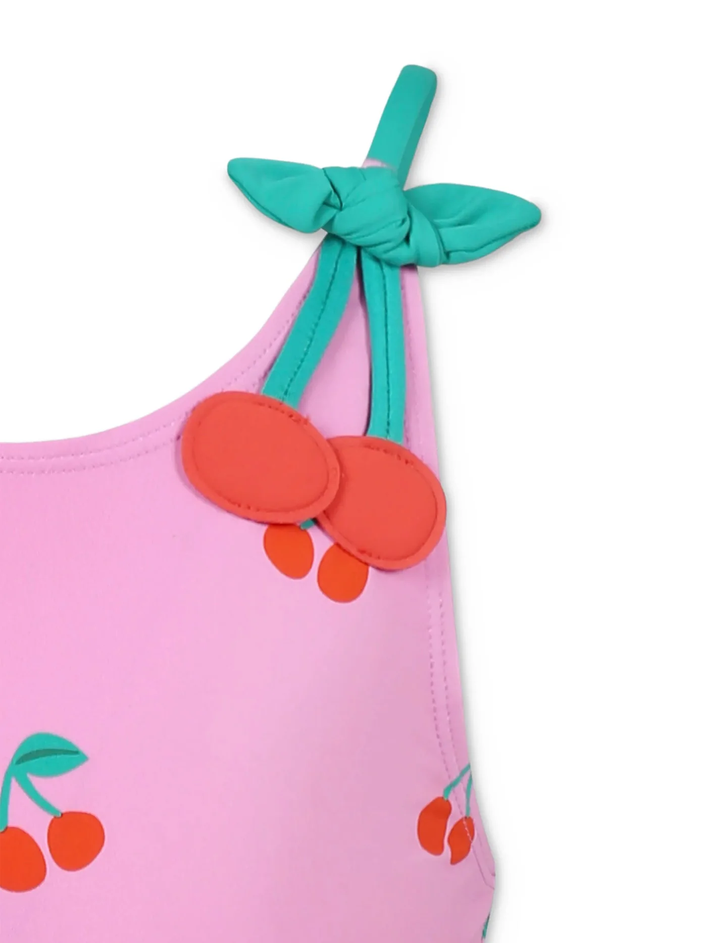 Beachwear in rose-pink polyamide - Image 3
