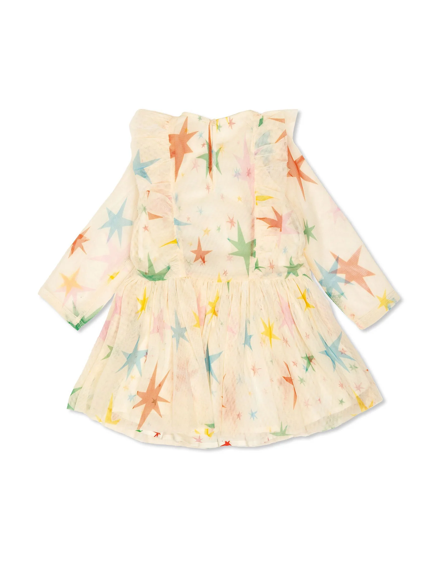 Dress woman  in beige polyester - Image 2