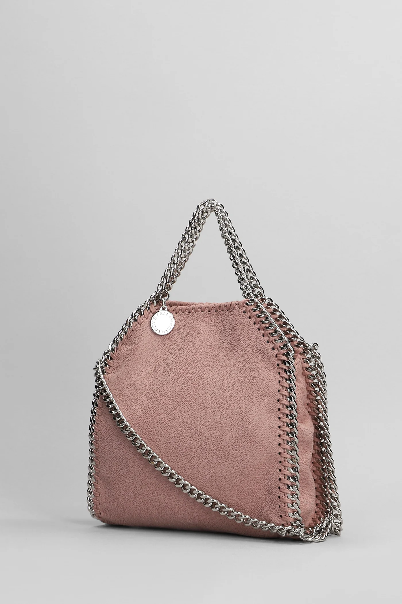 Micro falabella Shoulder bag in rose-pink polyester - Image 2