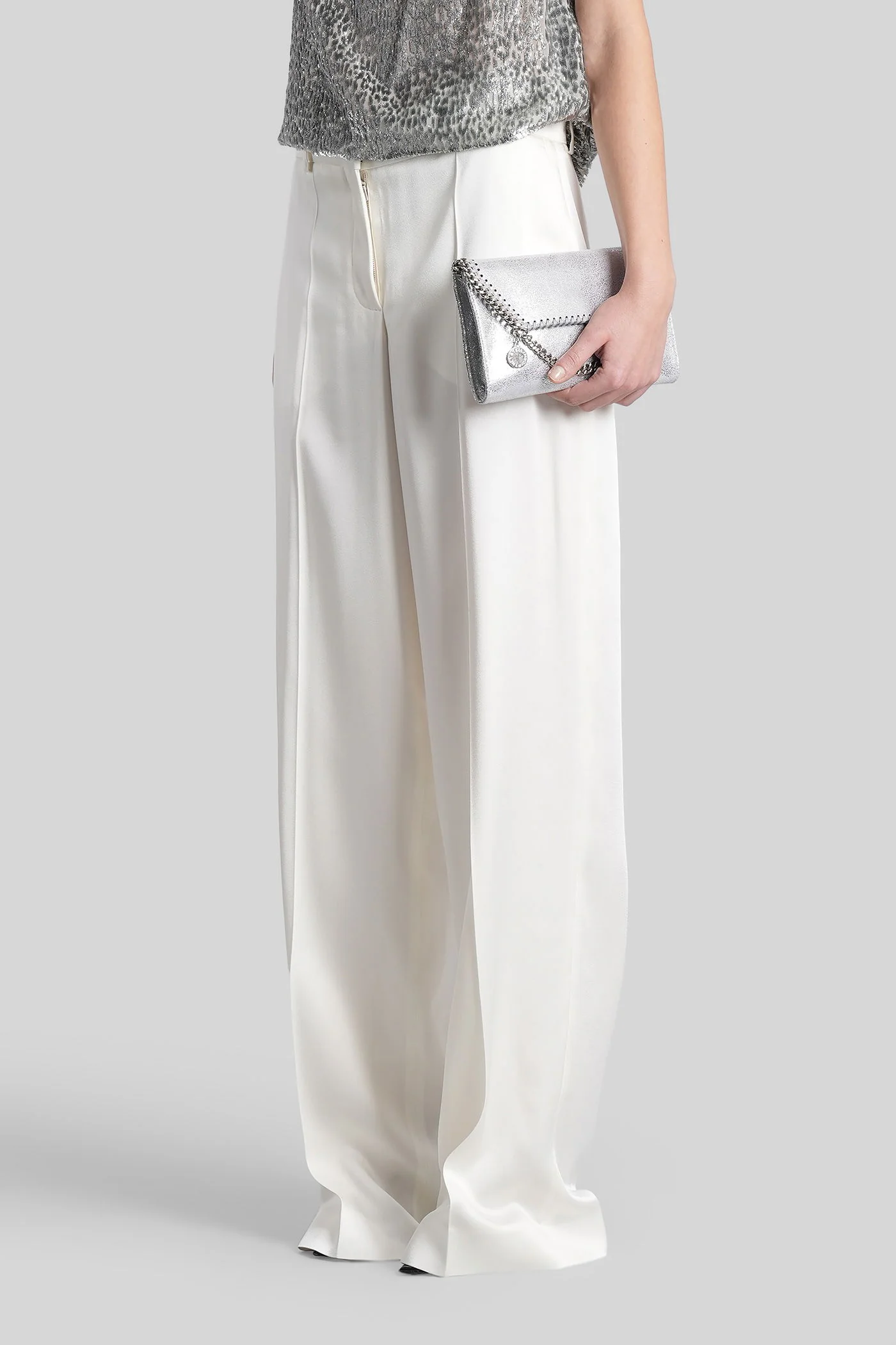 Pants in beige acetate - Image 4