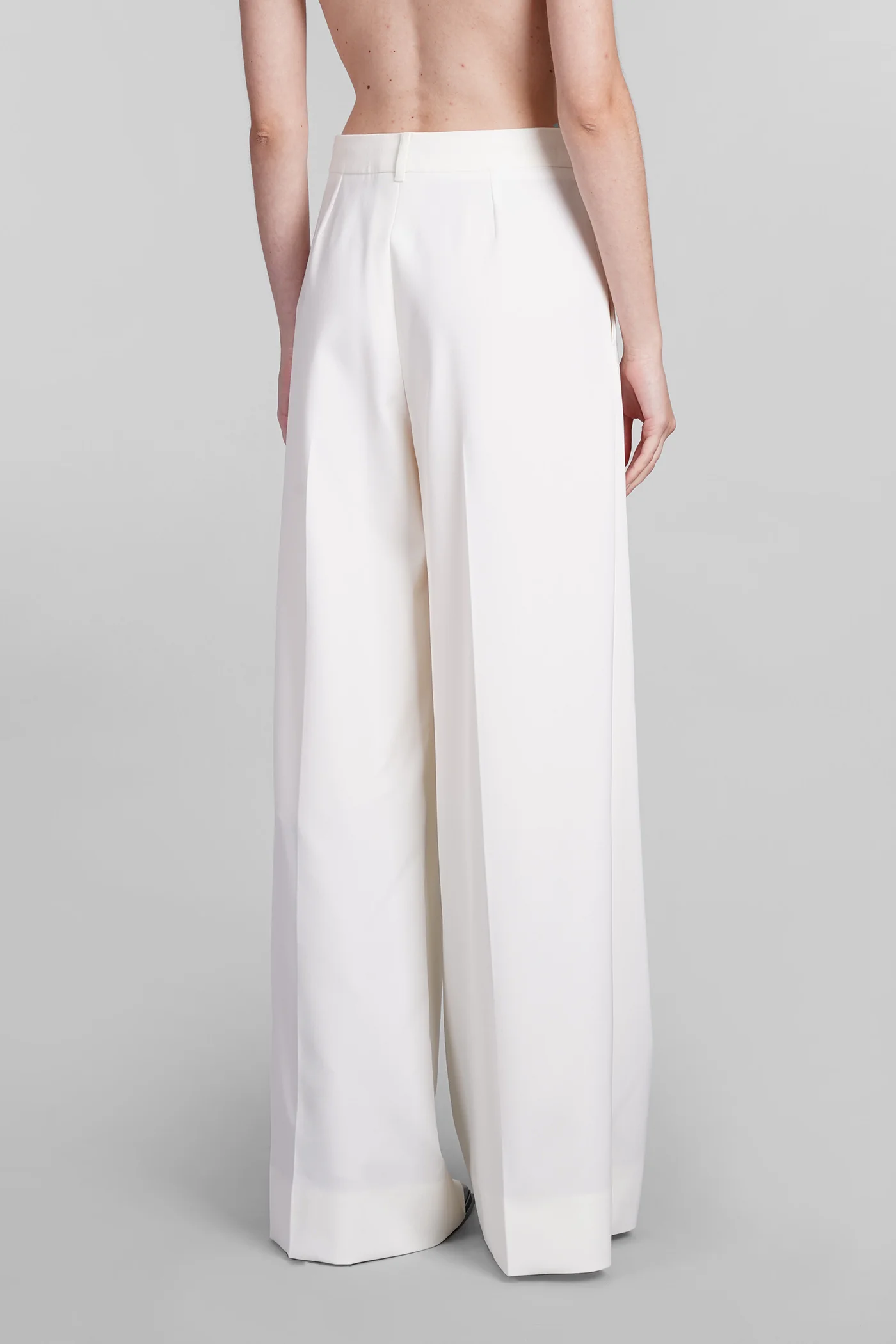 Pants in beige wool - Image 3