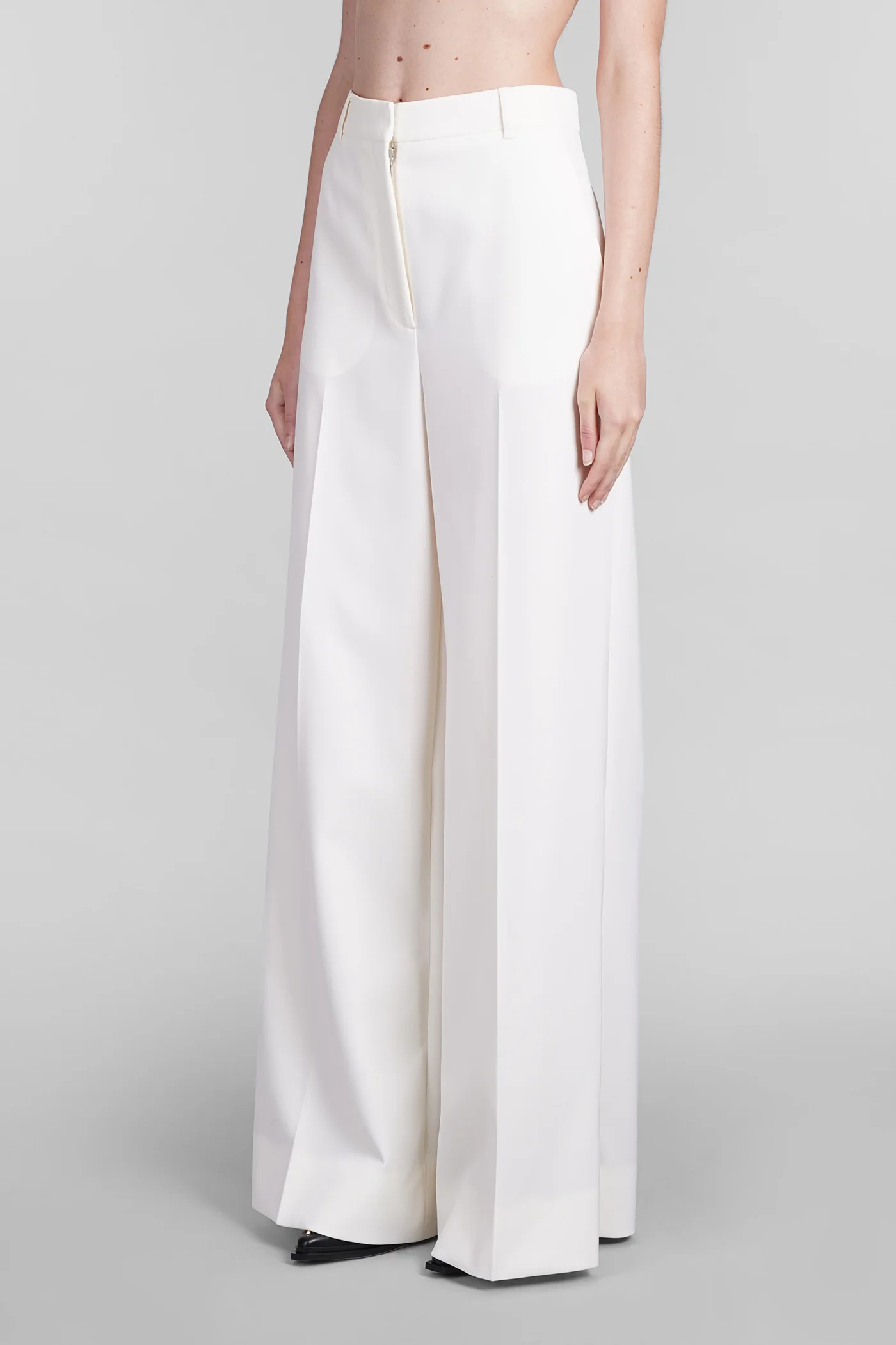 Pants in beige wool - Image 4