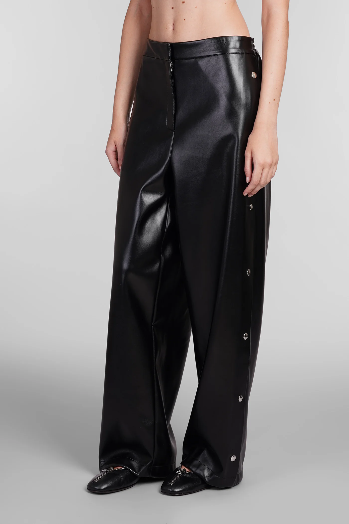 Pants in black polyester - Image 4