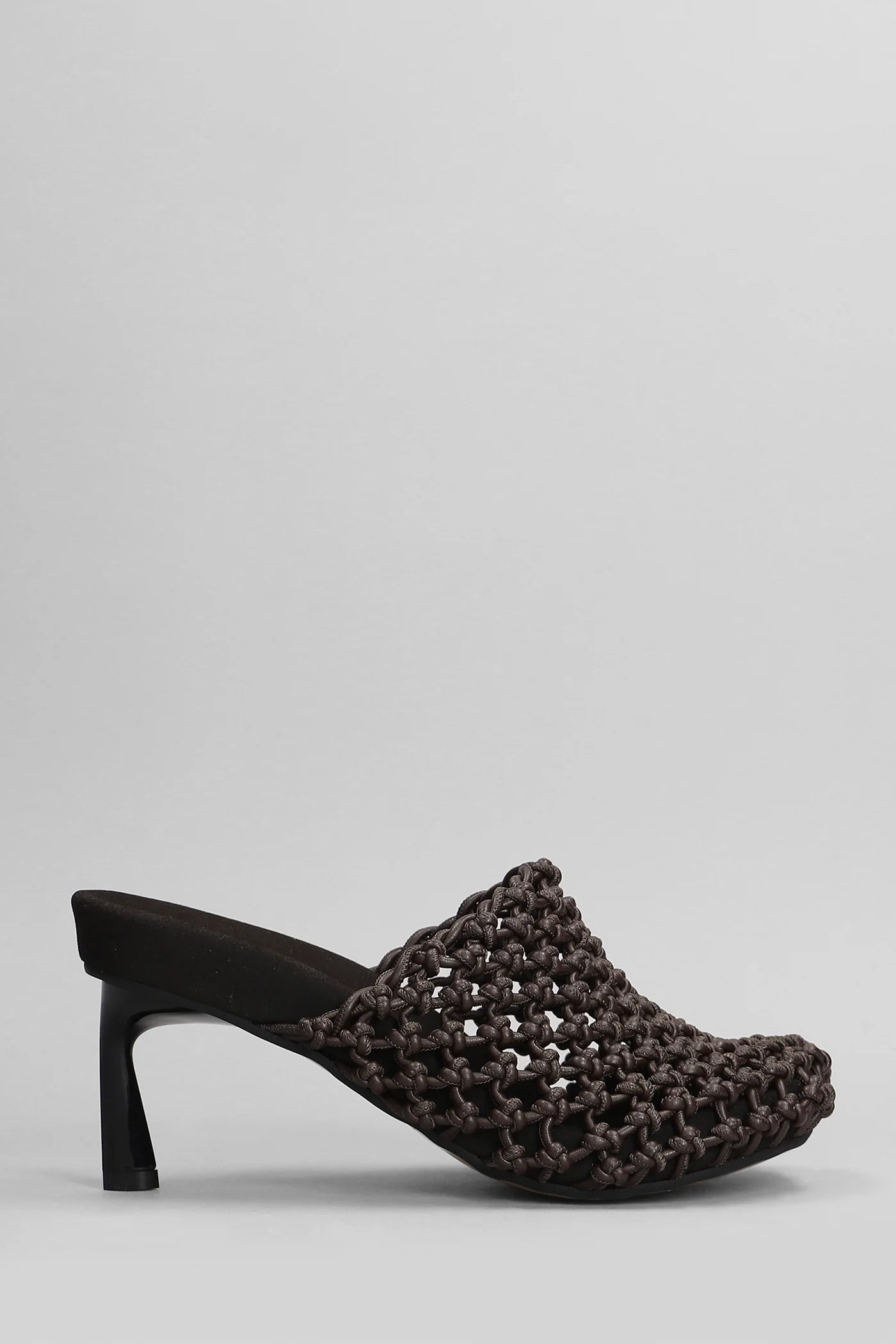 Slipper-Mule in brown polyester