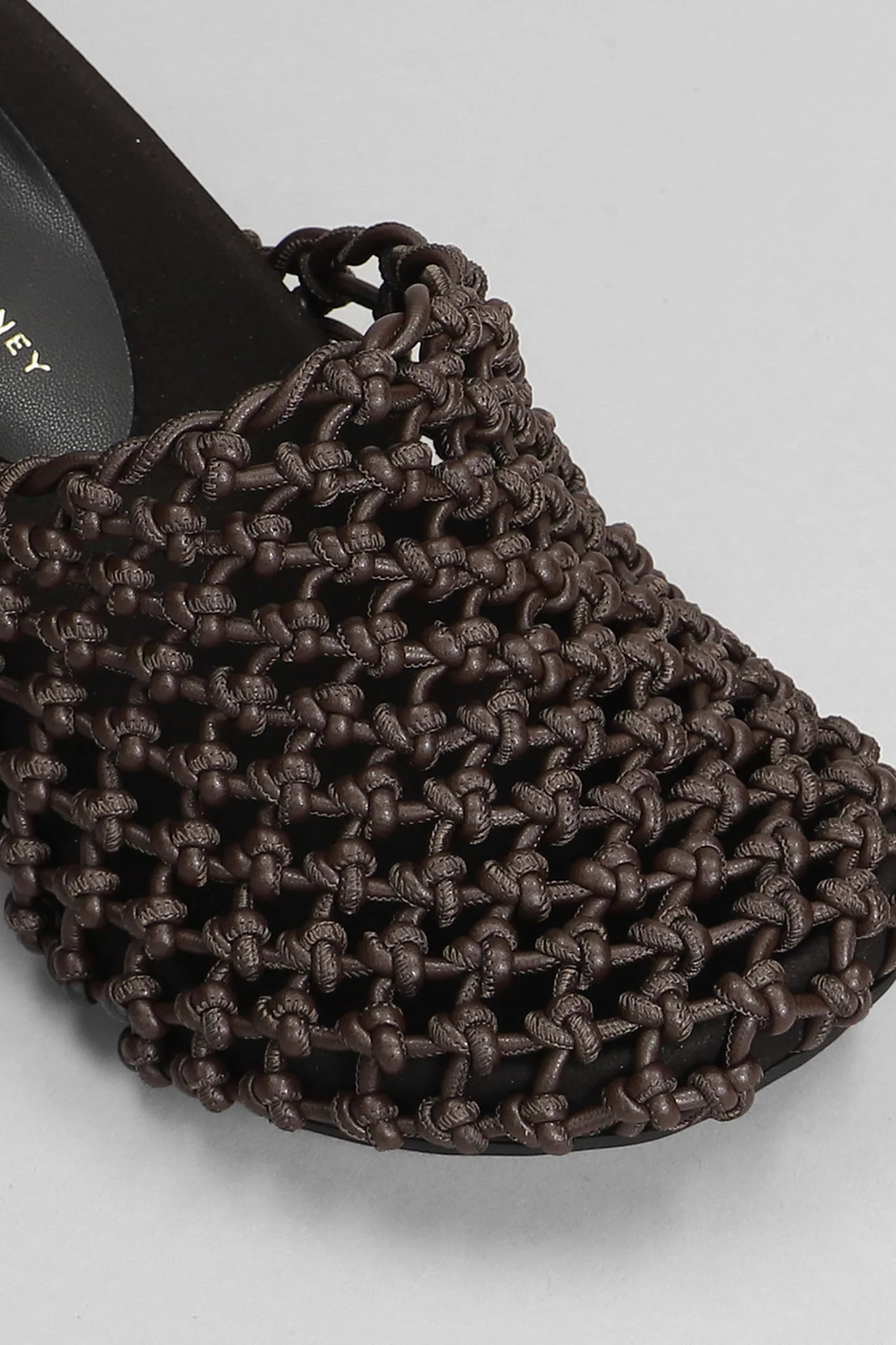 Slipper-Mule in brown polyester - Image 5