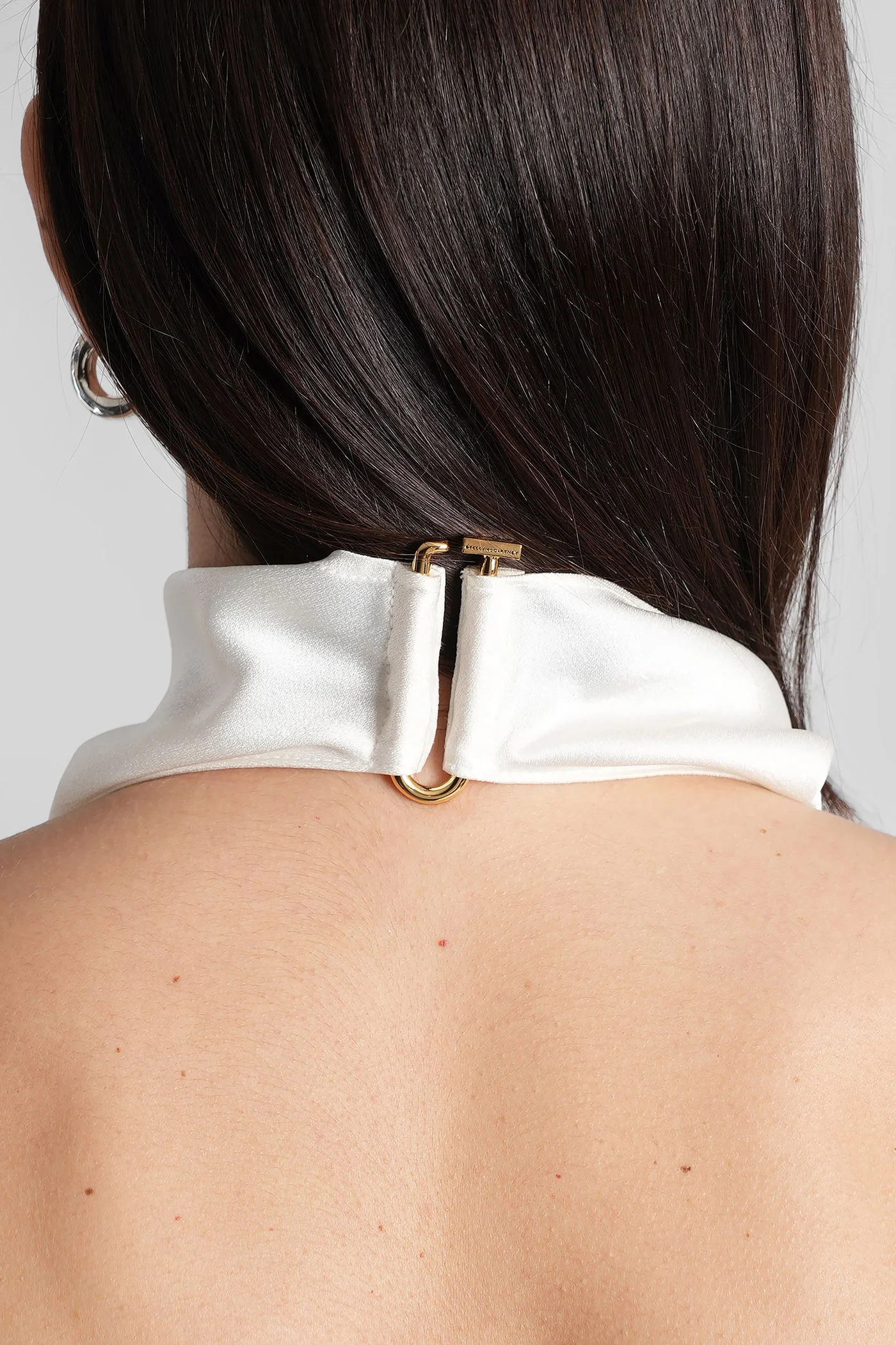 Topwear in beige acetate - Image 5