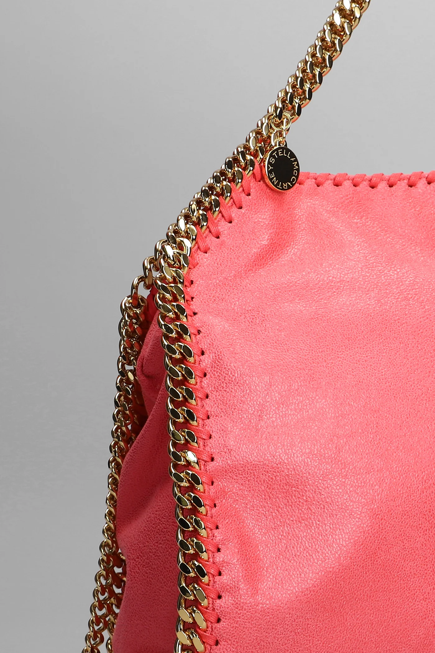 Tote in rose-pink polyester - Image 4