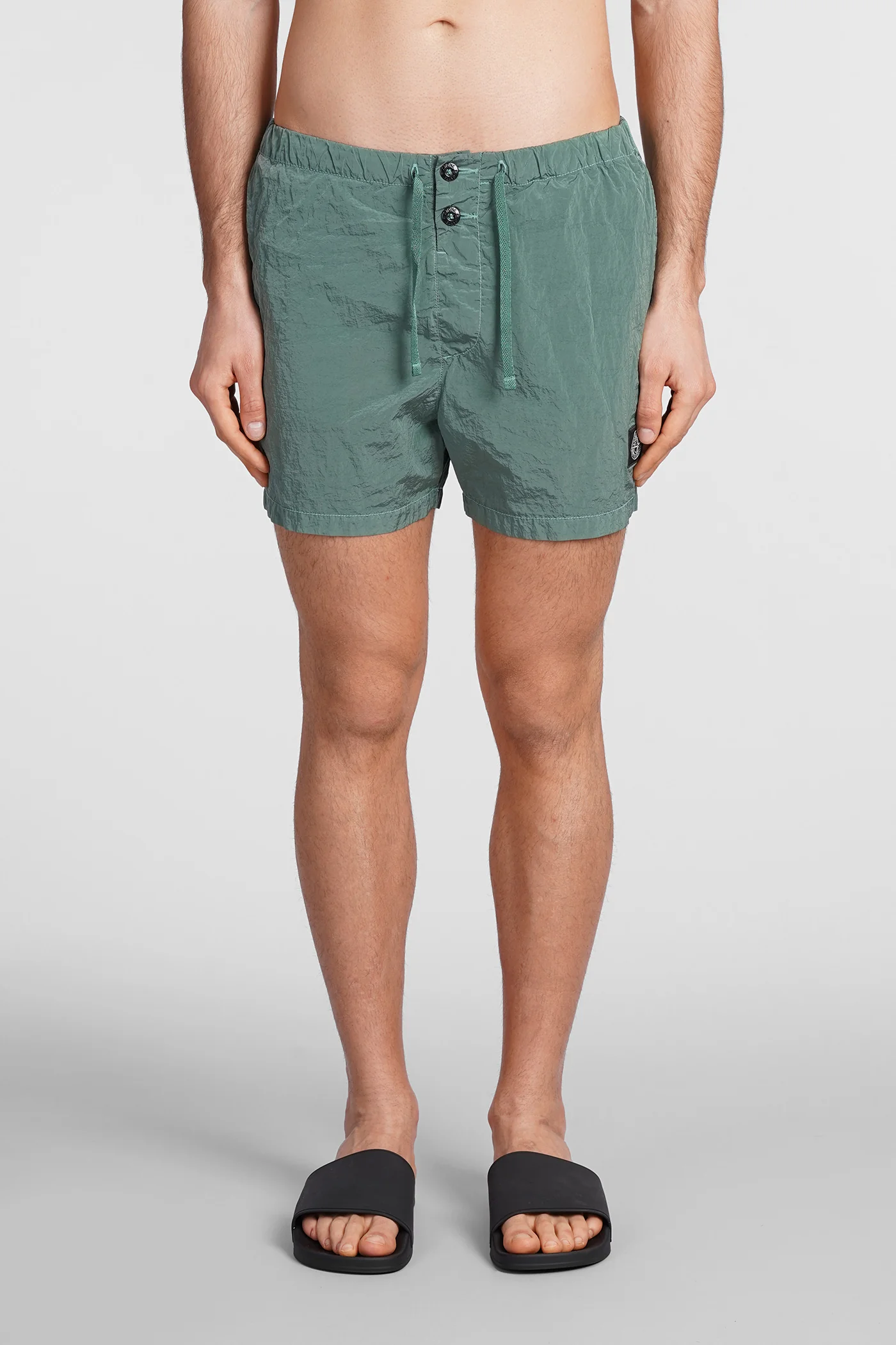 Beachwear in green polyamide