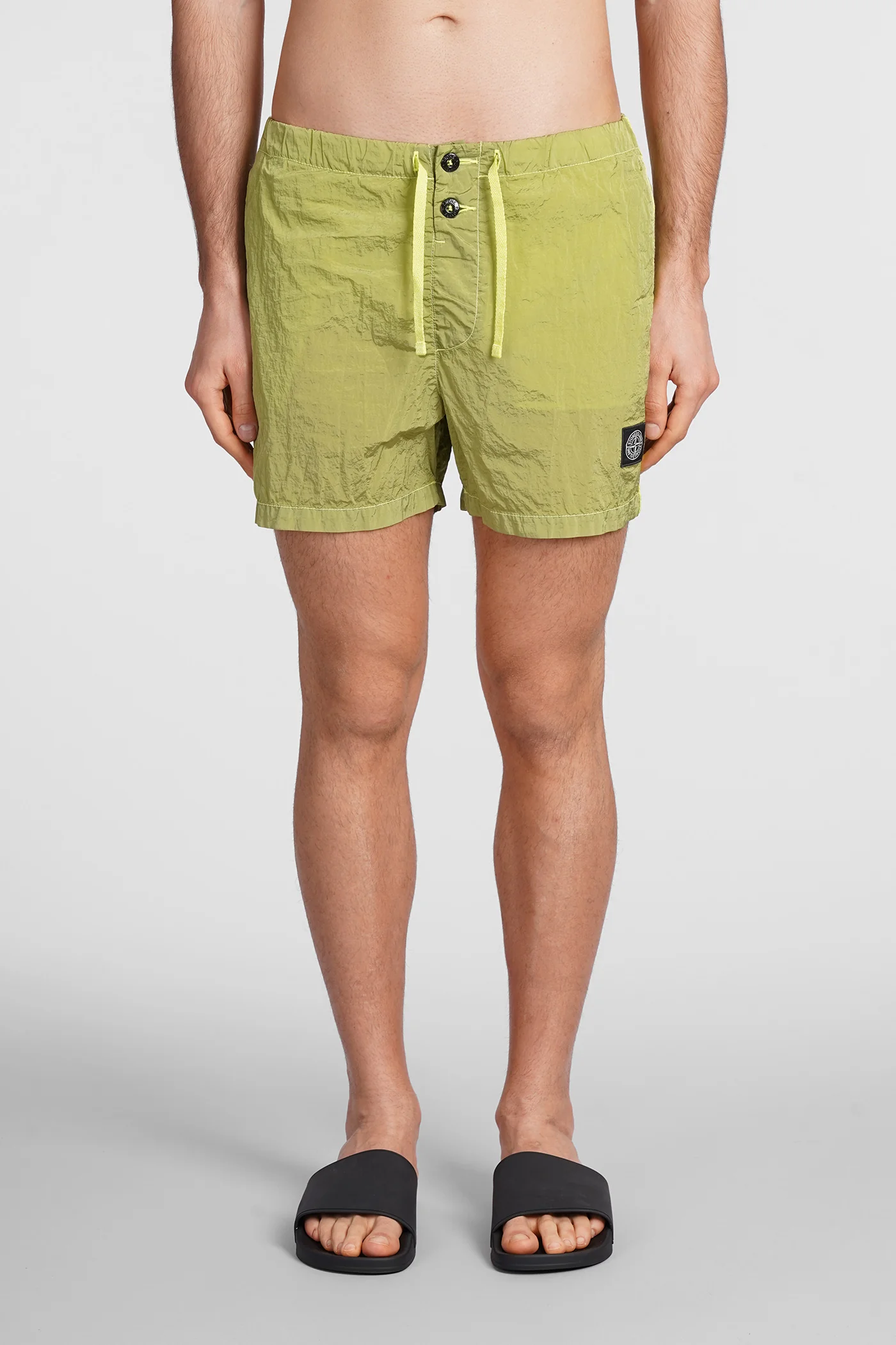 Beachwear in green polyamide