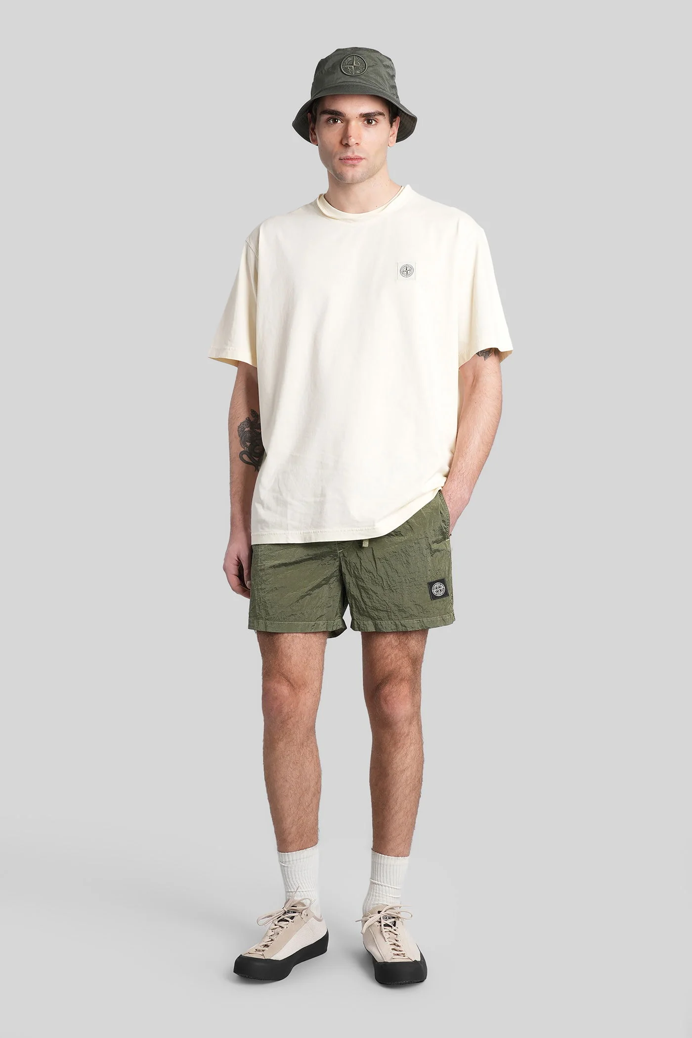 Beachwear in green polyamide - Image 2