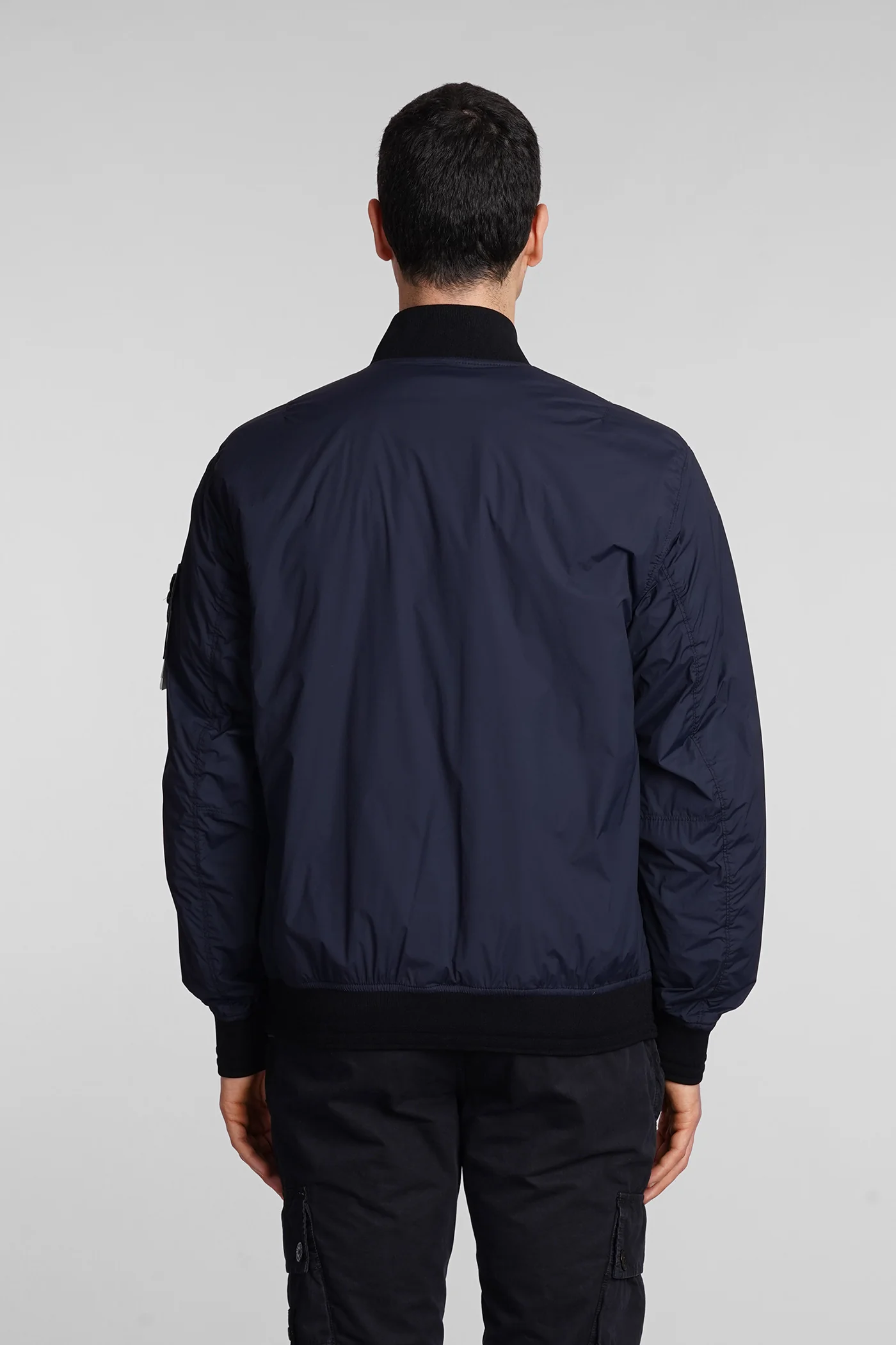 Bomber Jacket in blue polyamide - Image 3