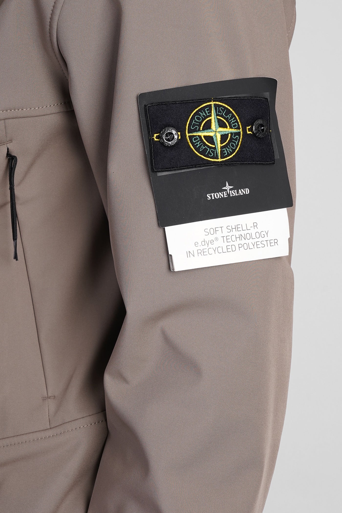 Casual jacket in beige polyester - Image 5