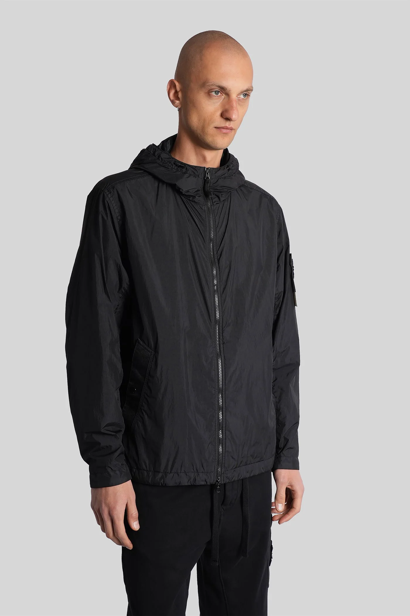 Casual jacket in black polyamide - Image 14