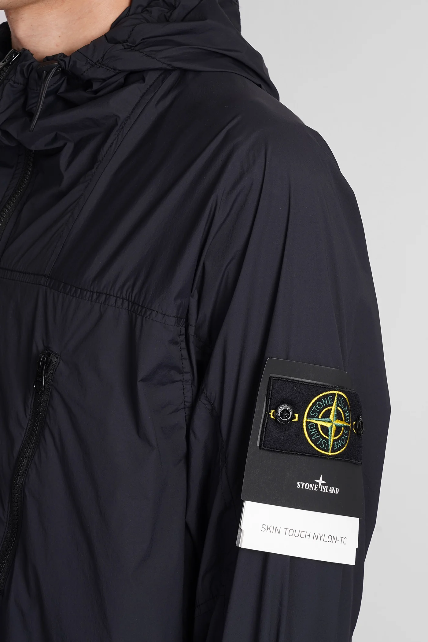 Casual jacket in black polyamide - Image 5