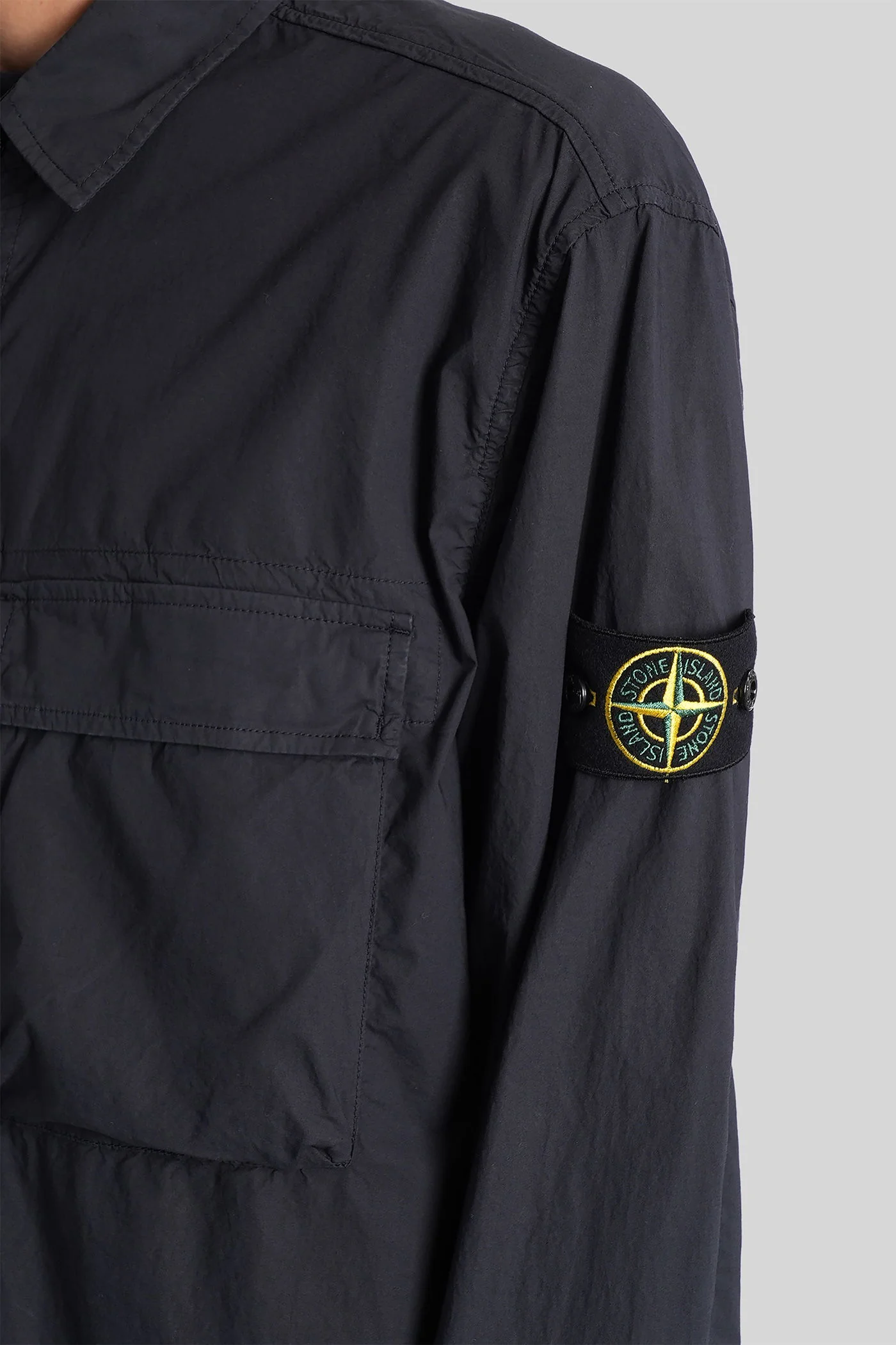 Casual jacket in blue cotton - Image 5