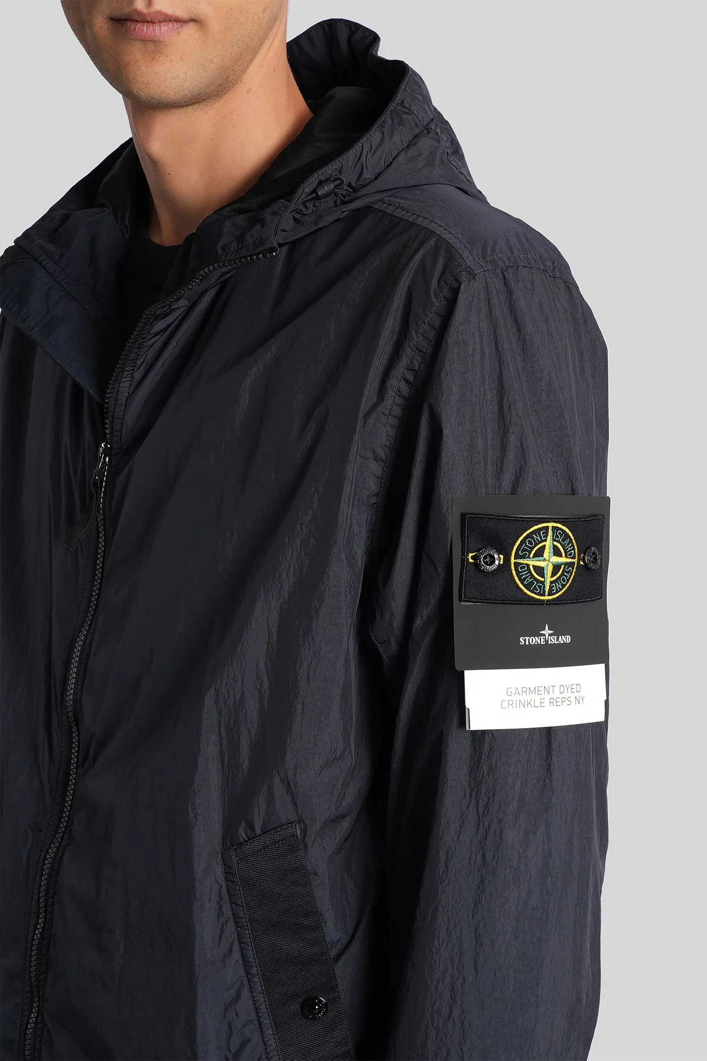 Casual jacket in blue polyamide - Image 5