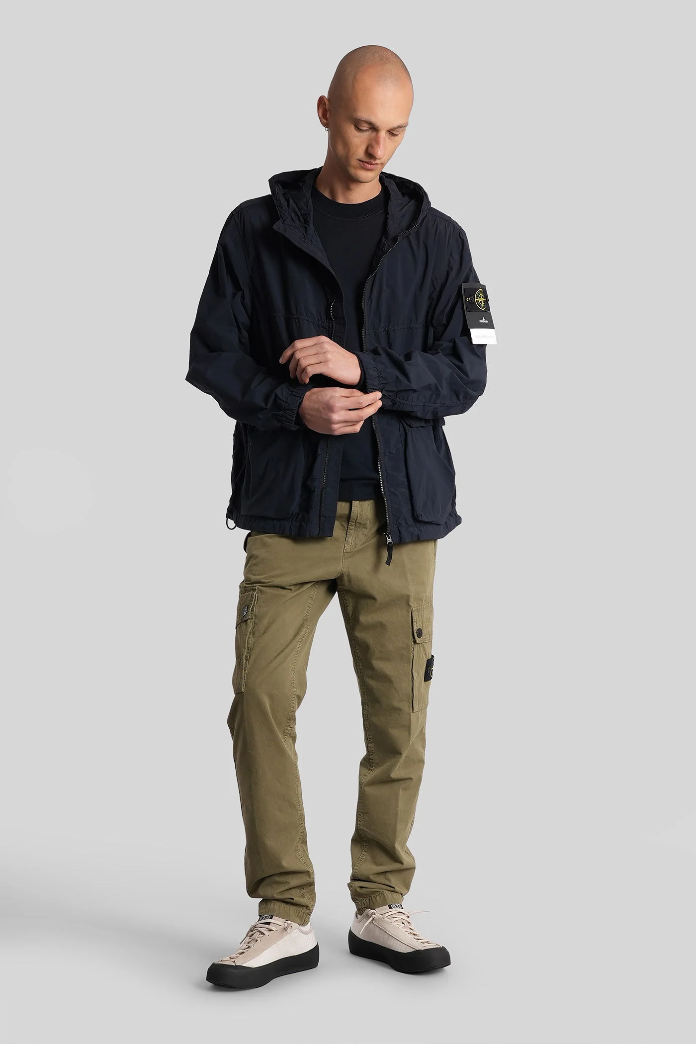 Casual jacket in blue polyamide - Image 2