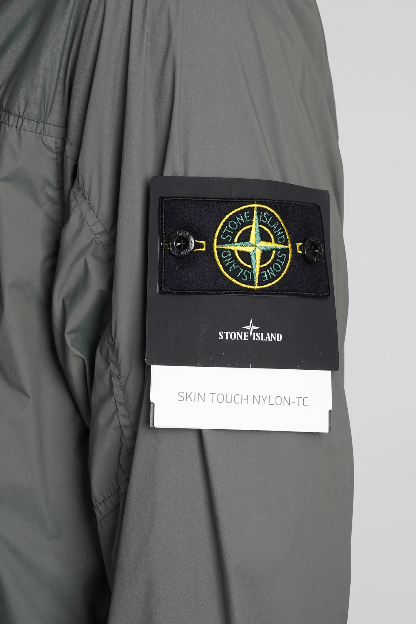 Casual jacket in green polyamide - Image 5