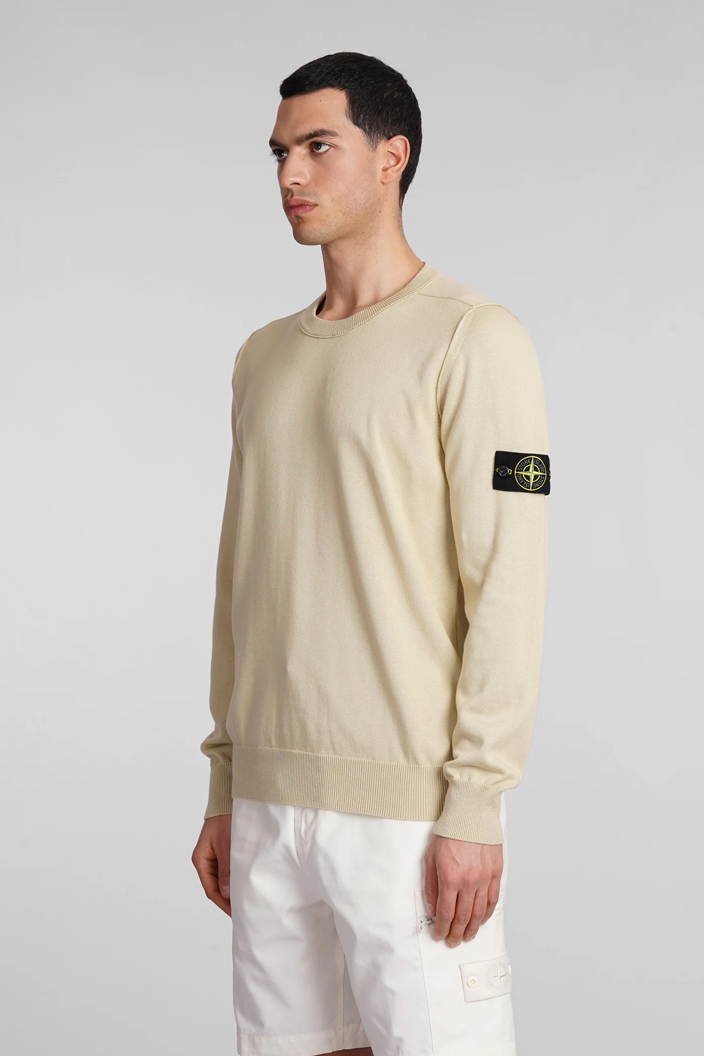 Knitwear in beige cotton - Image 4