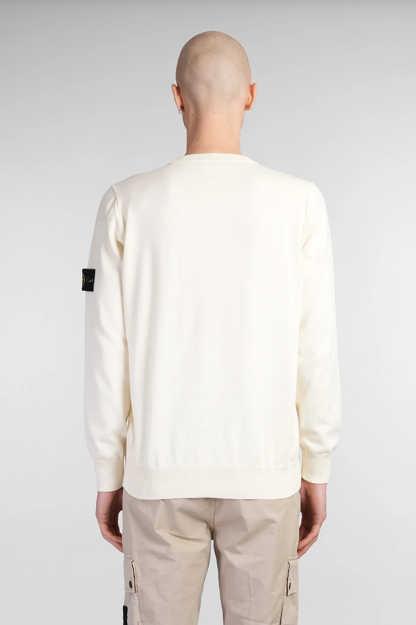 Knitwear in beige cotton - Image 3