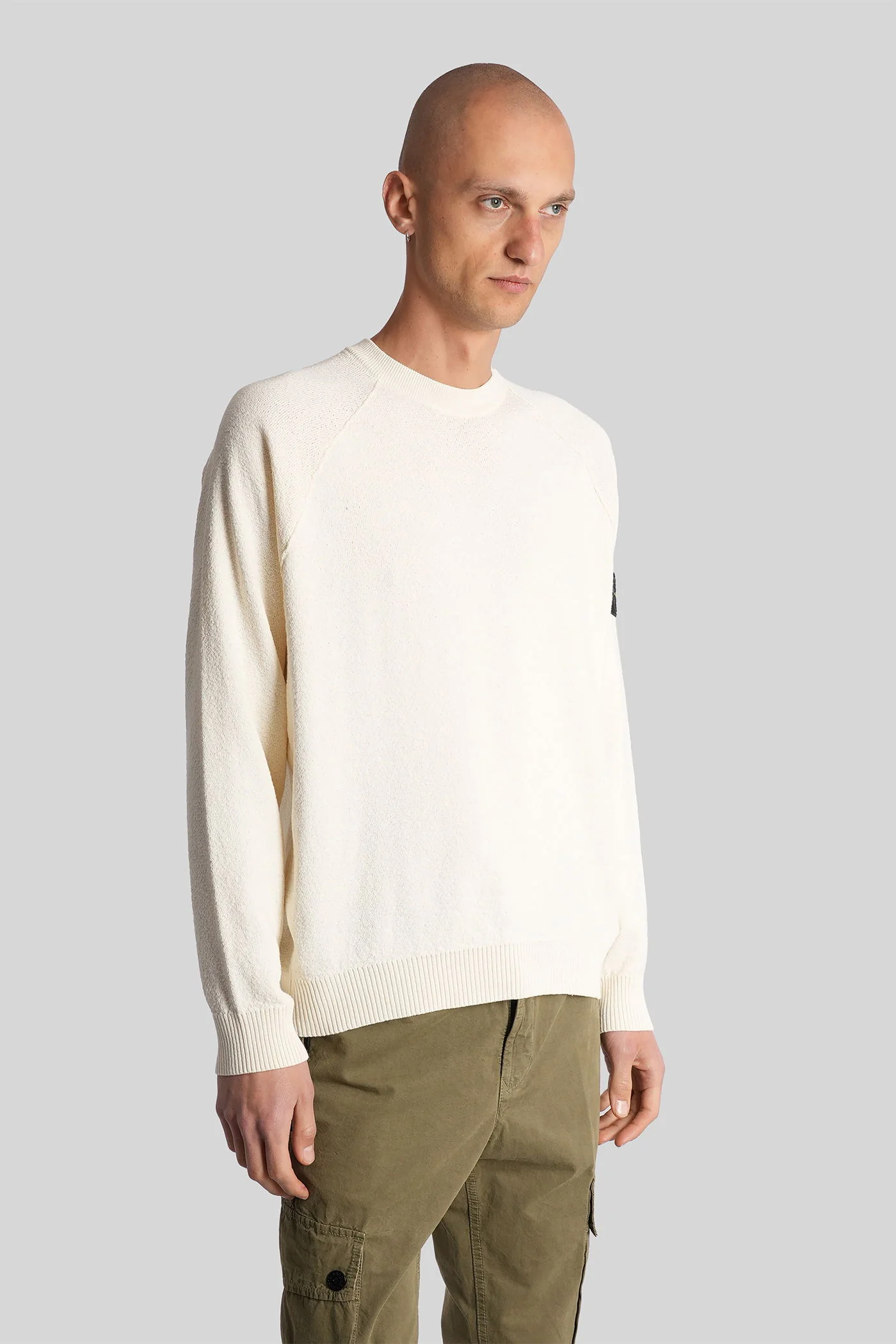Knitwear in beige cotton - Image 4