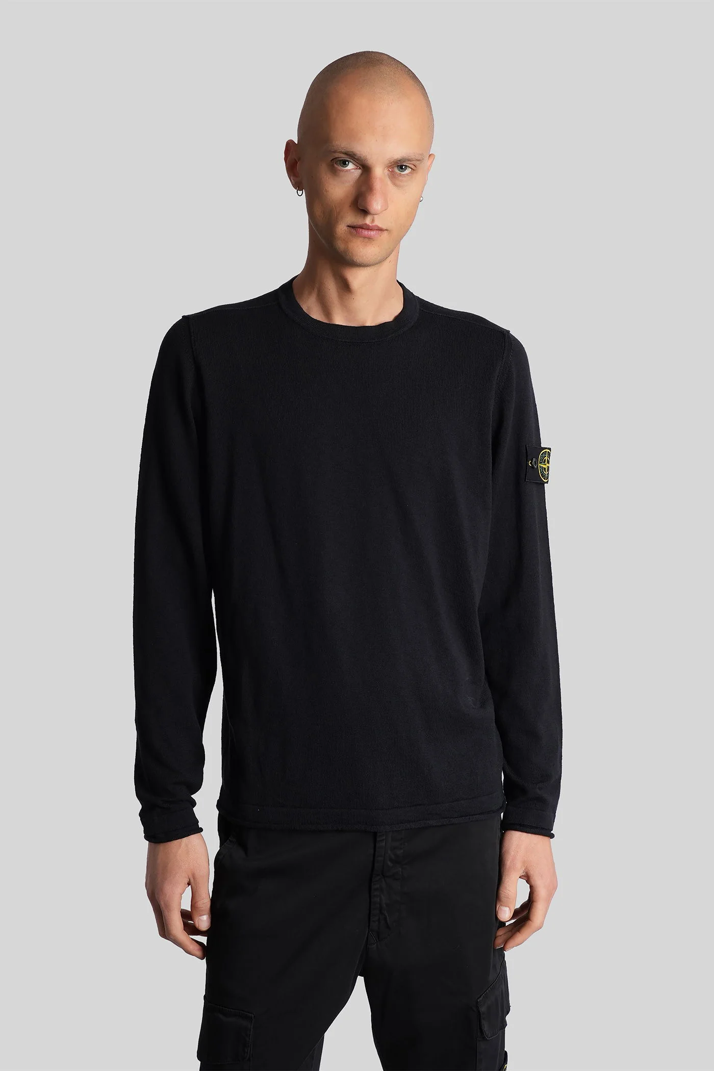 Knitwear in black cotton