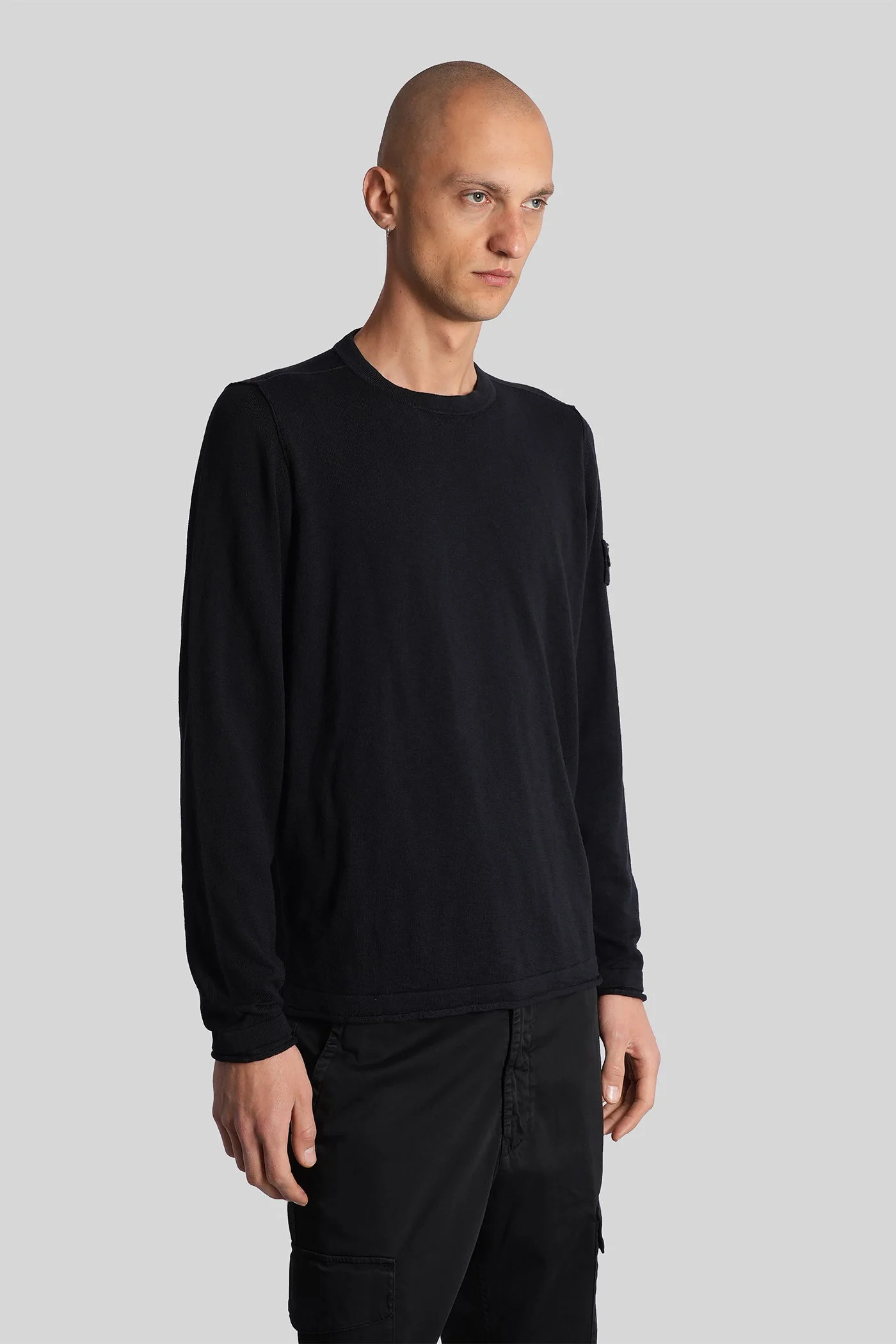 Knitwear in black cotton - Image 4