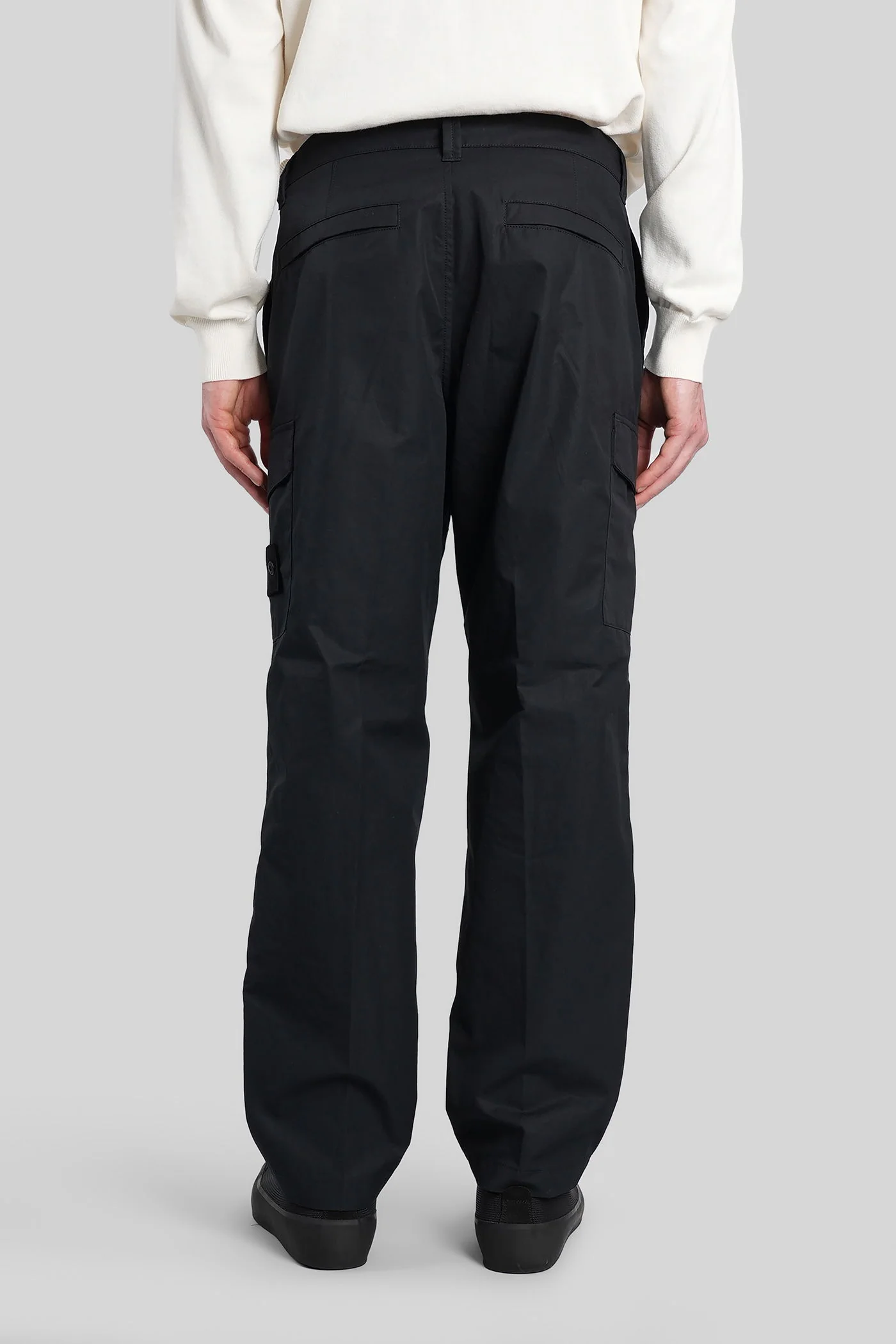 Pants in black cotton - Image 3