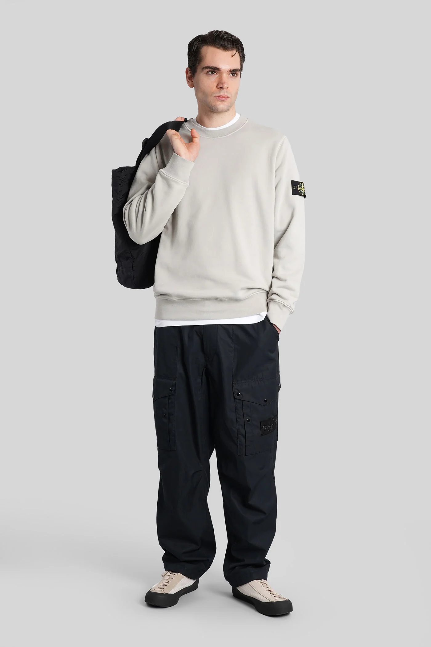 Pants in black cotton - Image 2