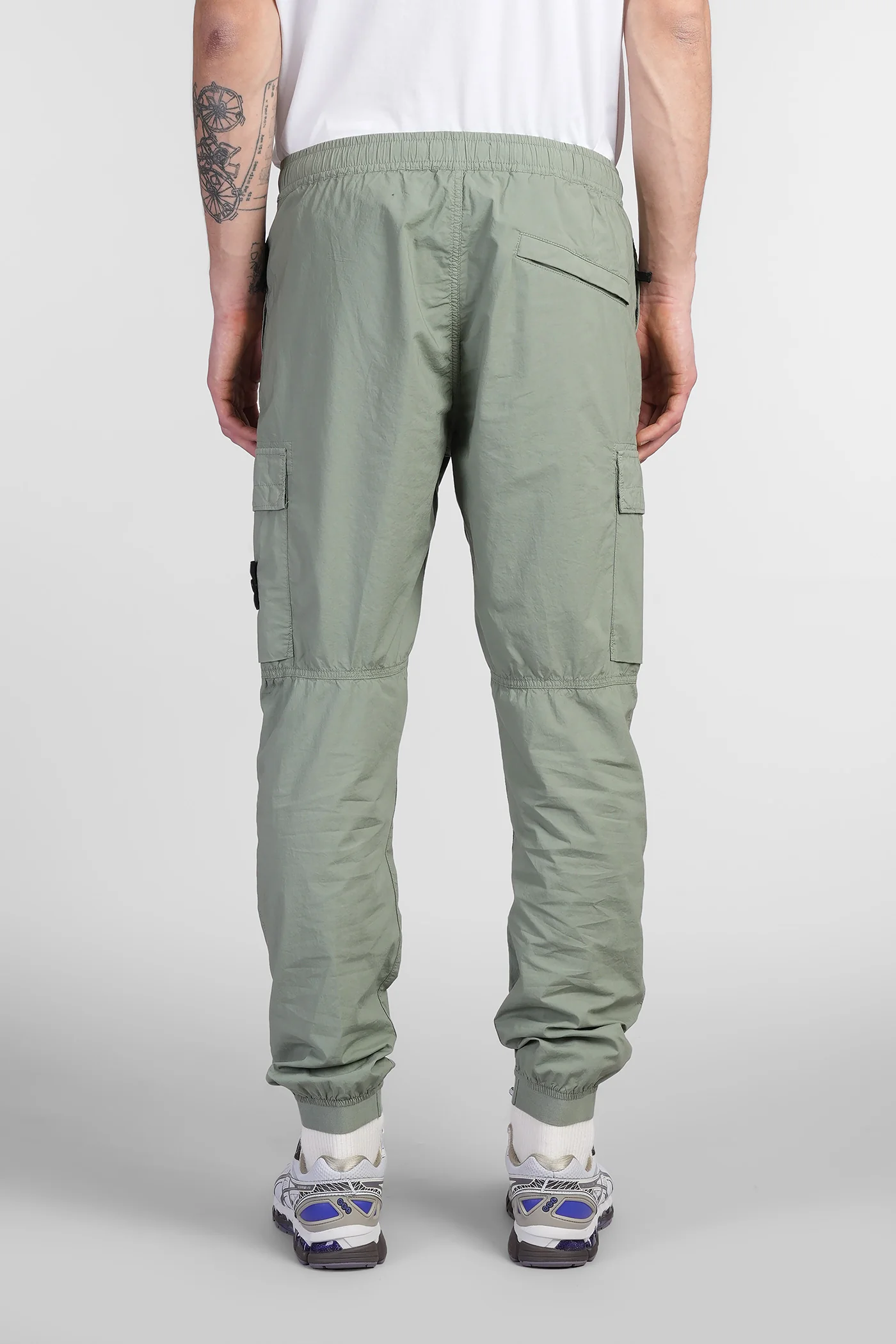 Pants in green cotton - Image 3