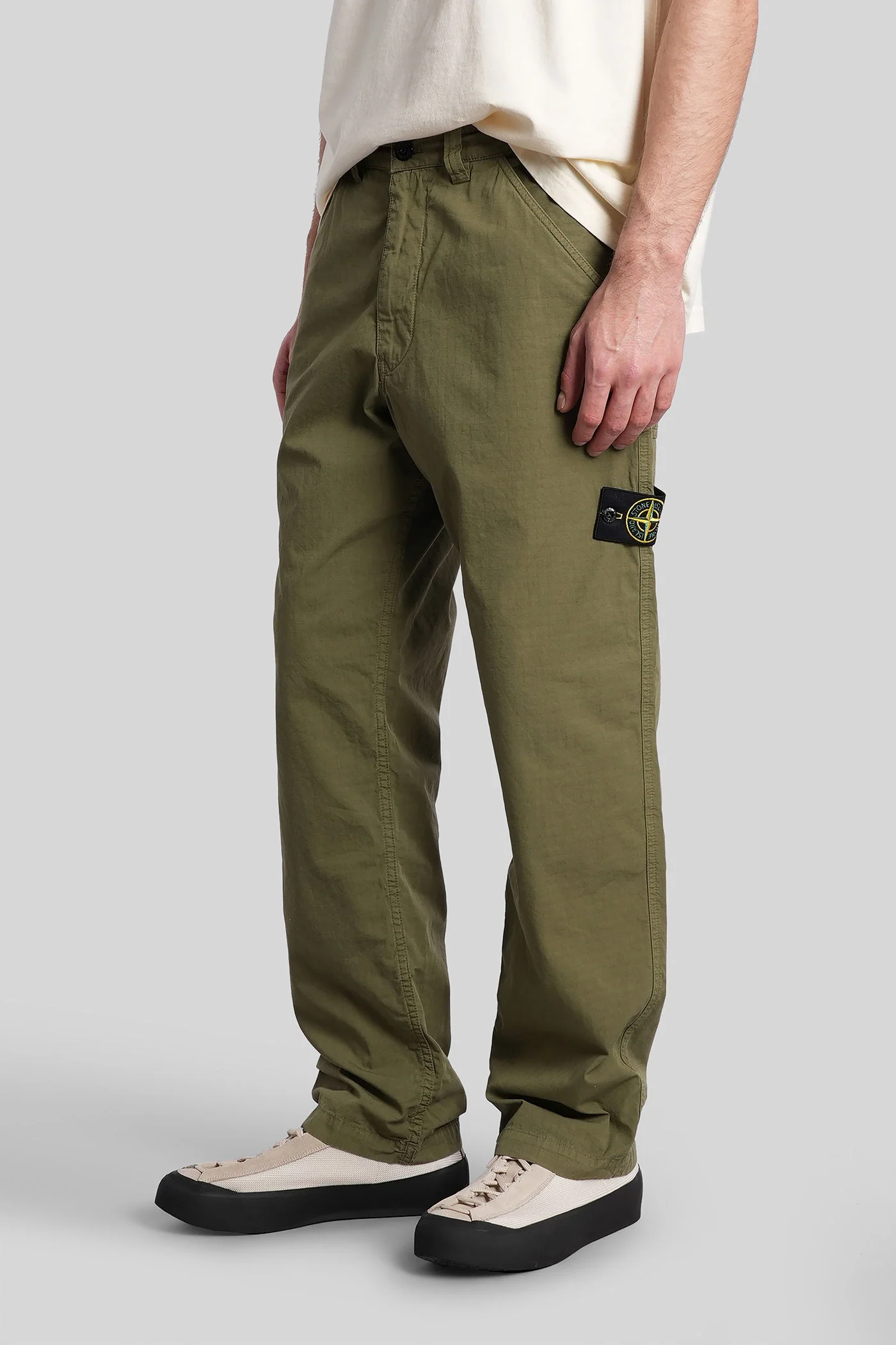 Pants in green cotton - Image 4