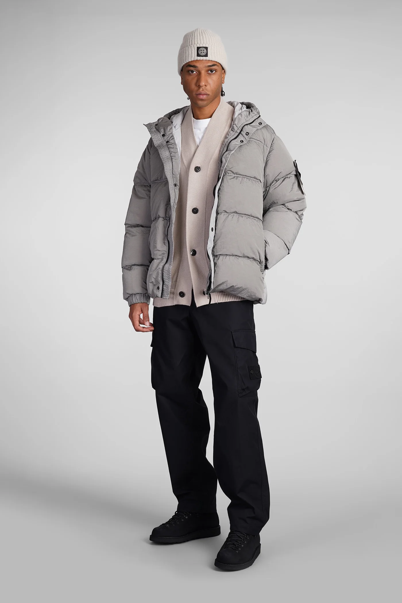puffer in grey polyamide - Image 2