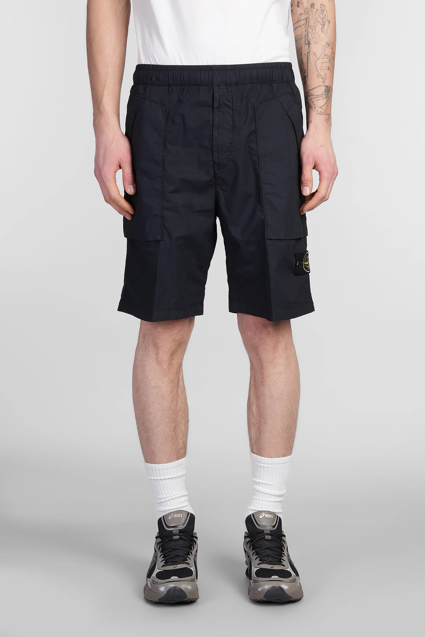 Shorts in blue cotton