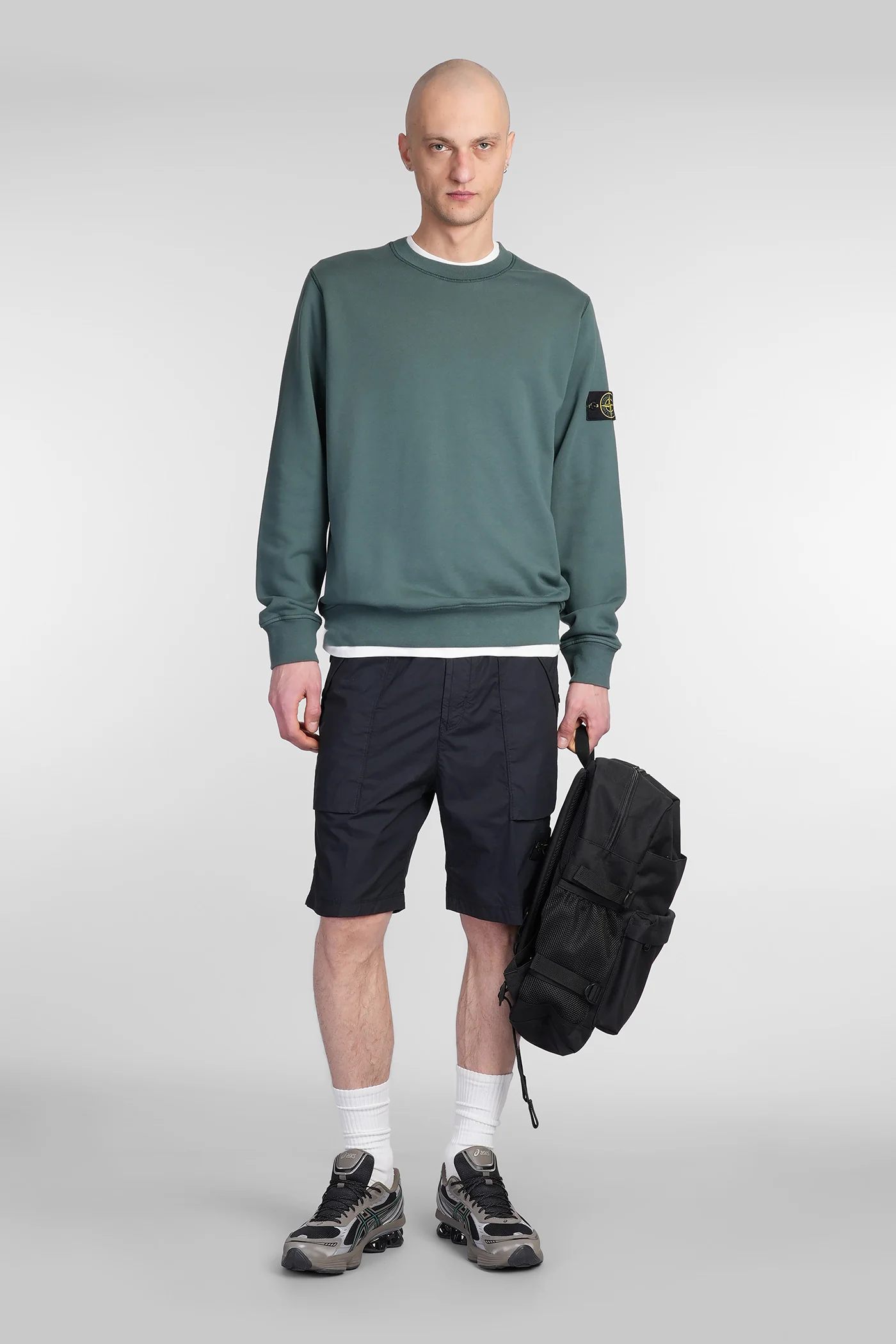 Shorts in blue cotton - Image 2
