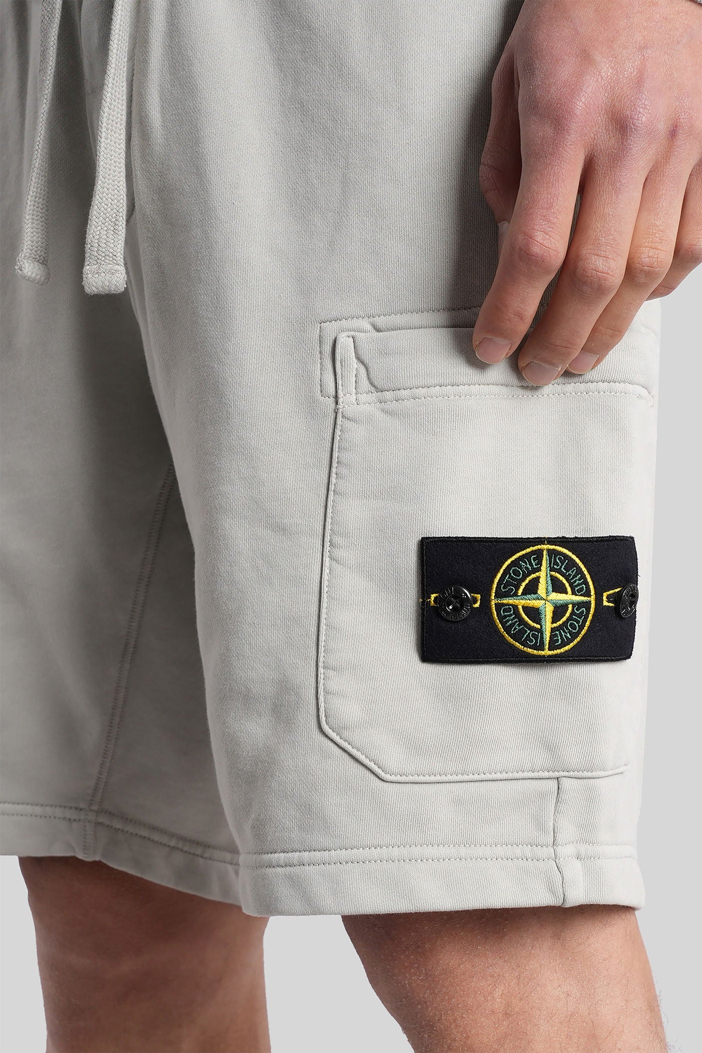 Shorts in grey cotton - Image 5