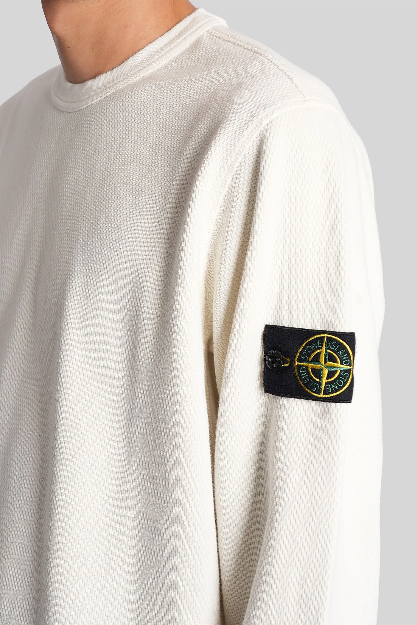 Sweatshirt in beige cotton - Image 5