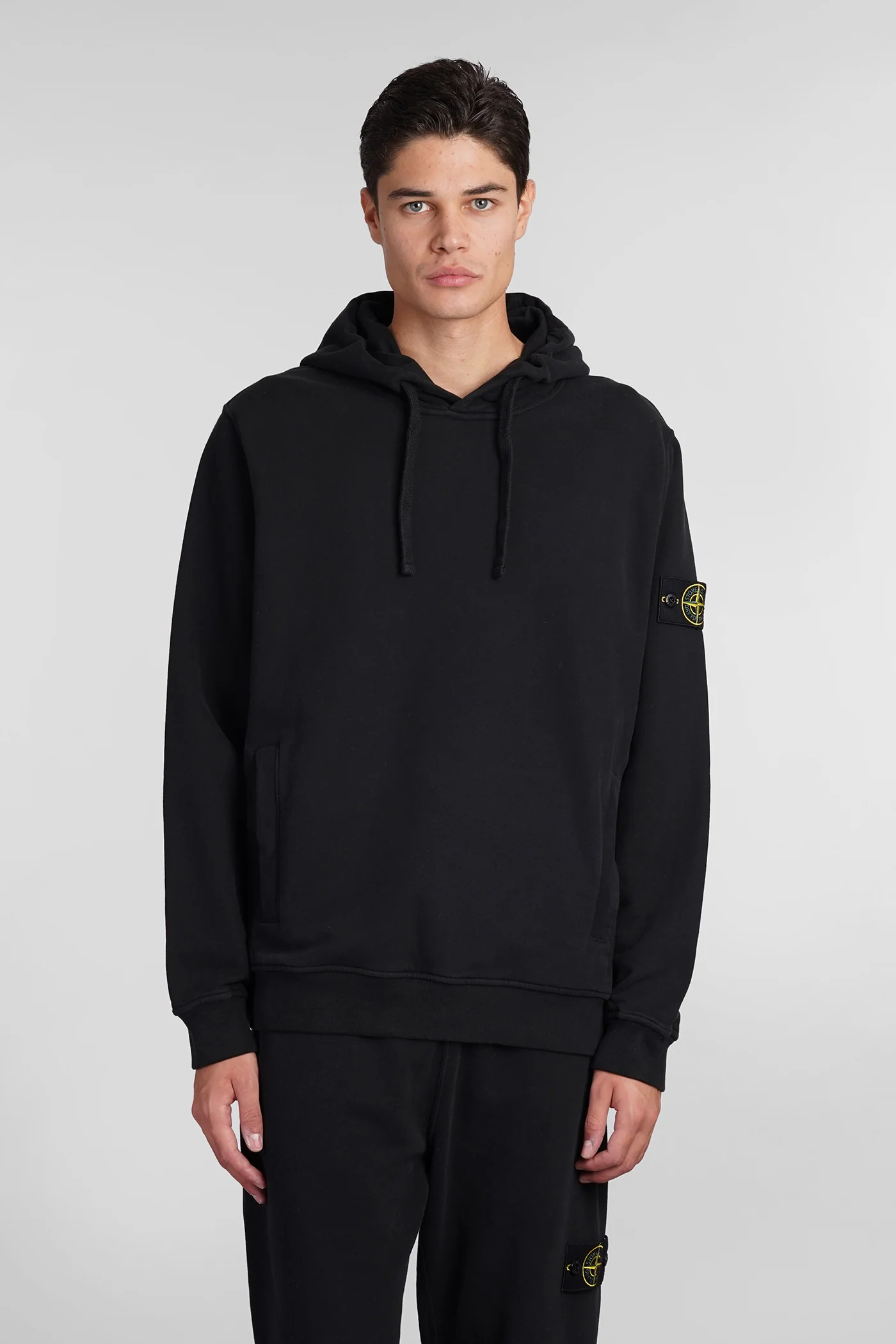 Sweatshirt in black cotton