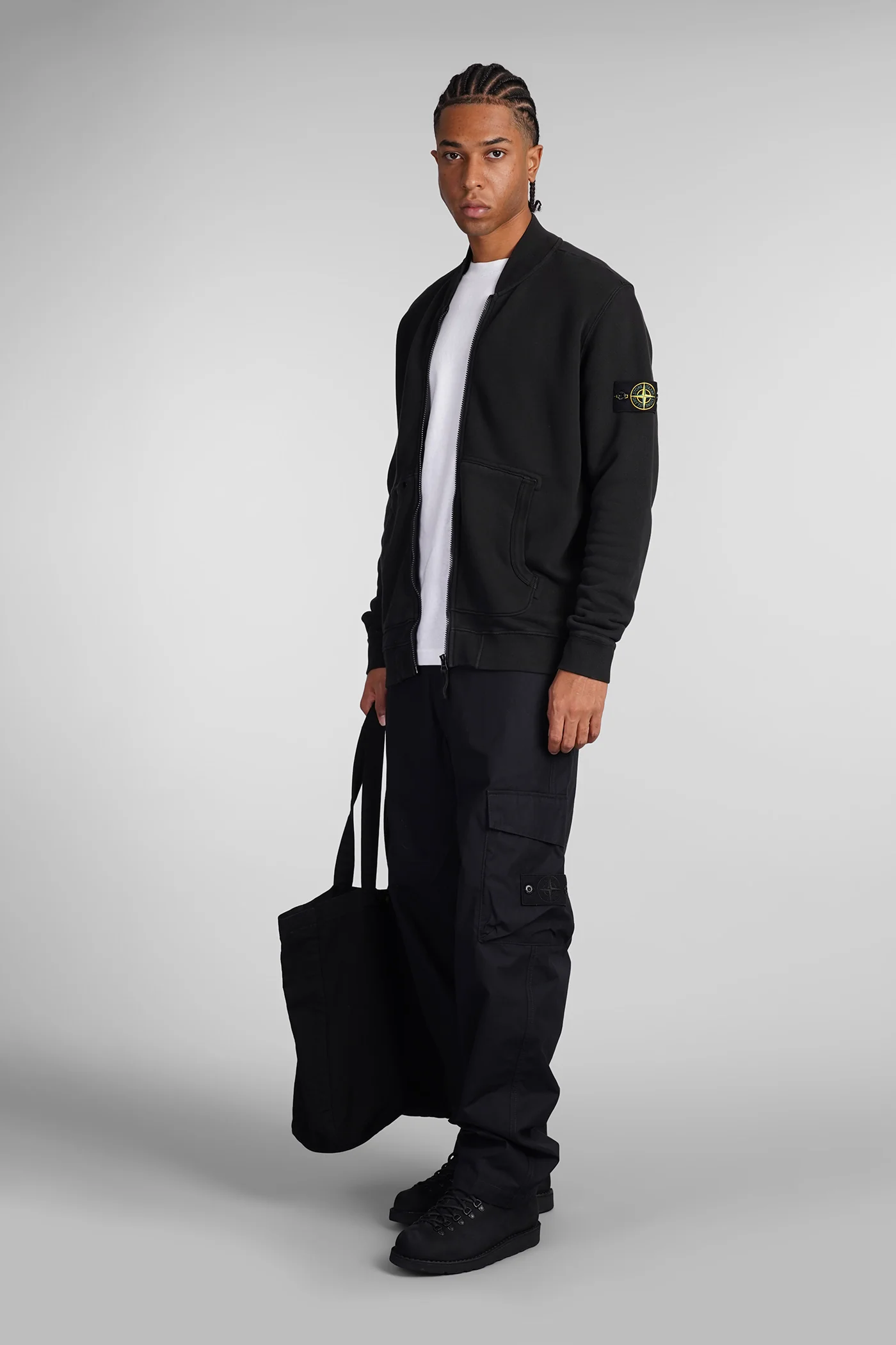 Sweatshirt in black cotton - Image 2