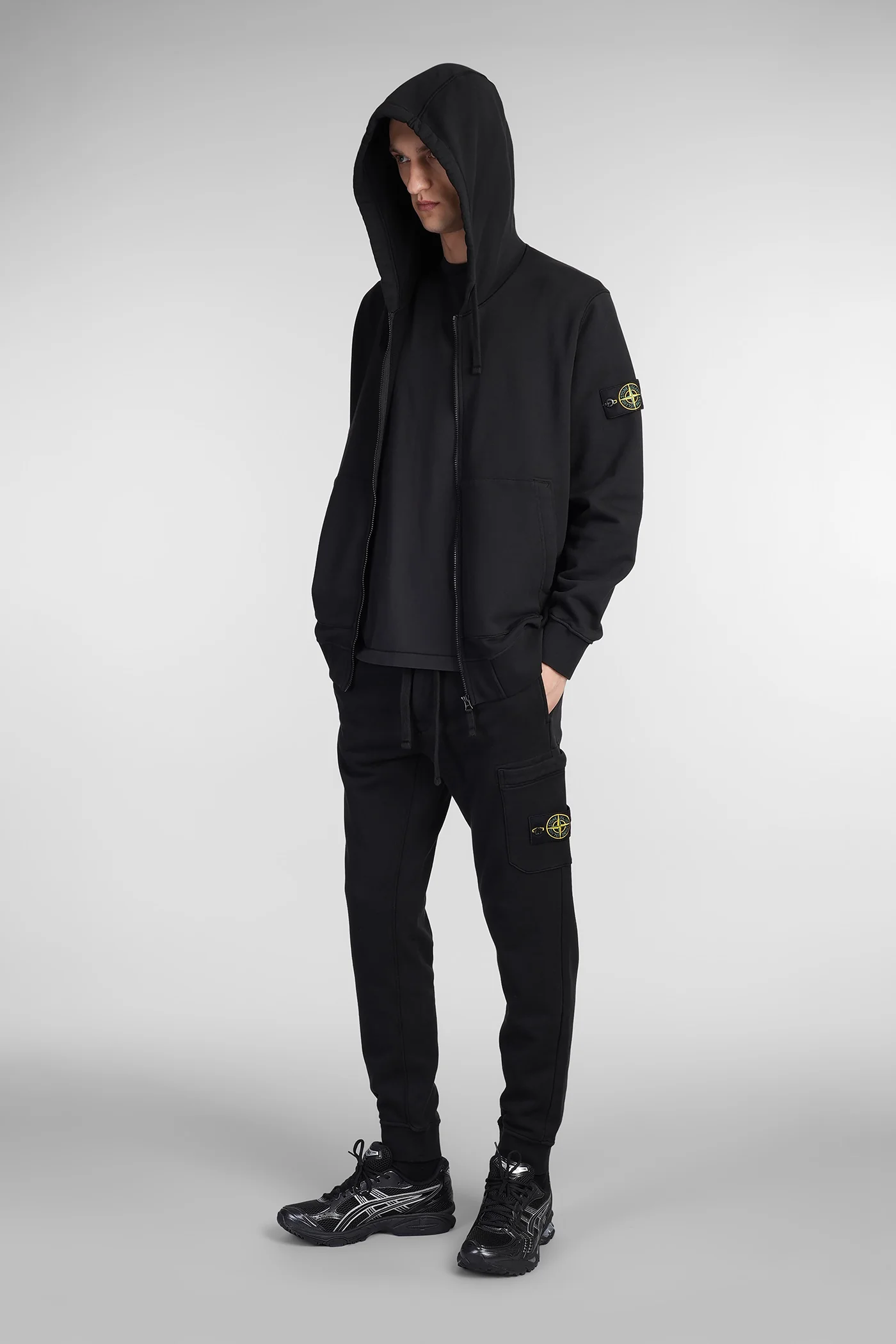 Sweatshirt in black cotton - Image 2