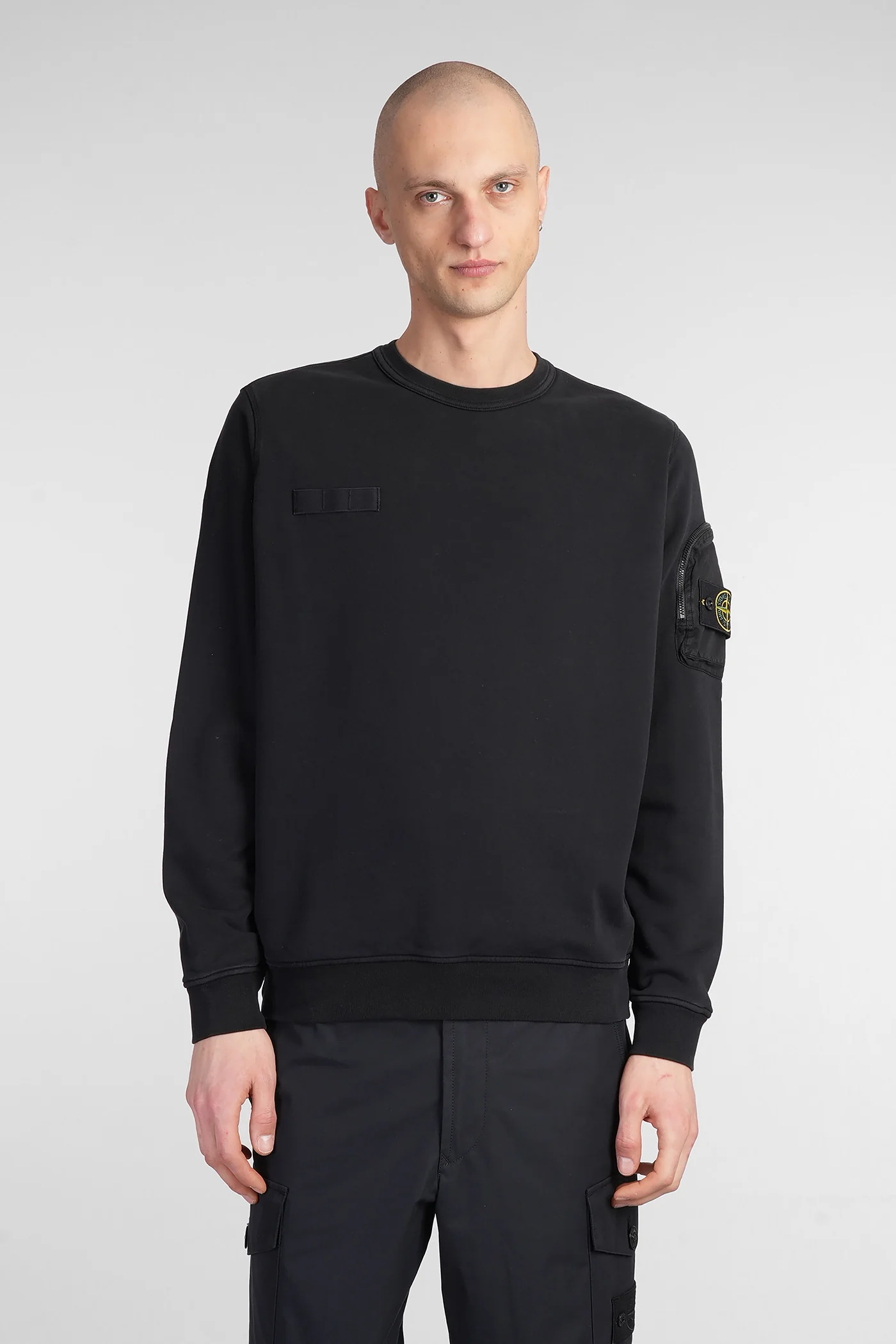 Sweatshirt in black cotton