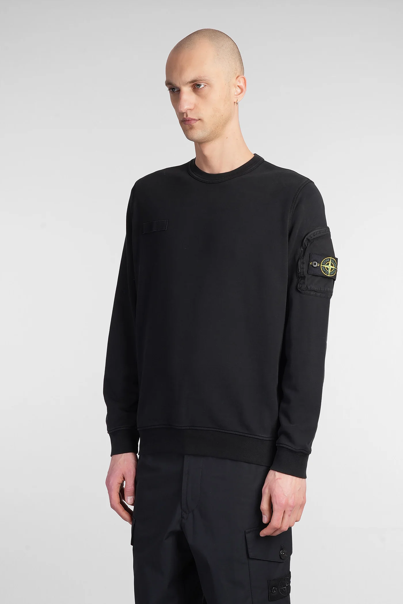 Sweatshirt in black cotton - Image 4
