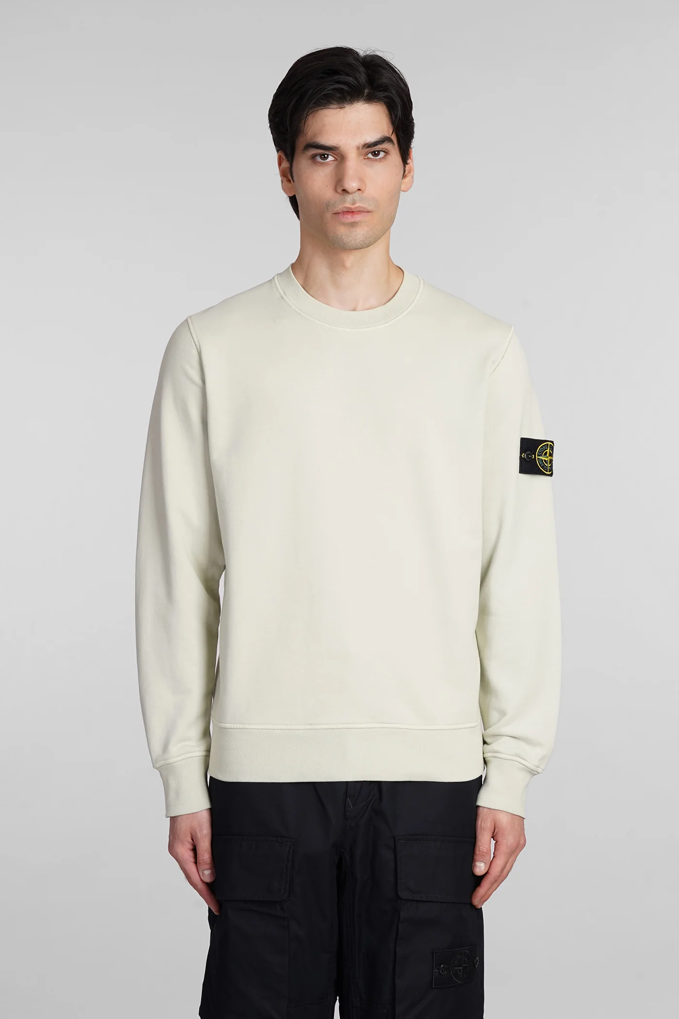 Sweatshirt in green cotton
