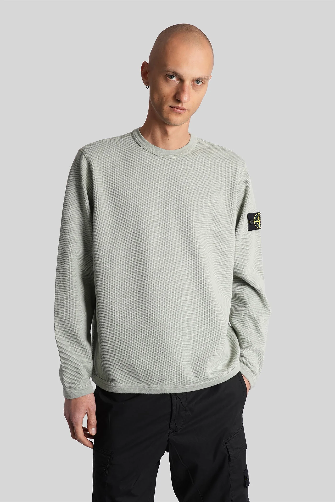 Sweatshirt in green cotton