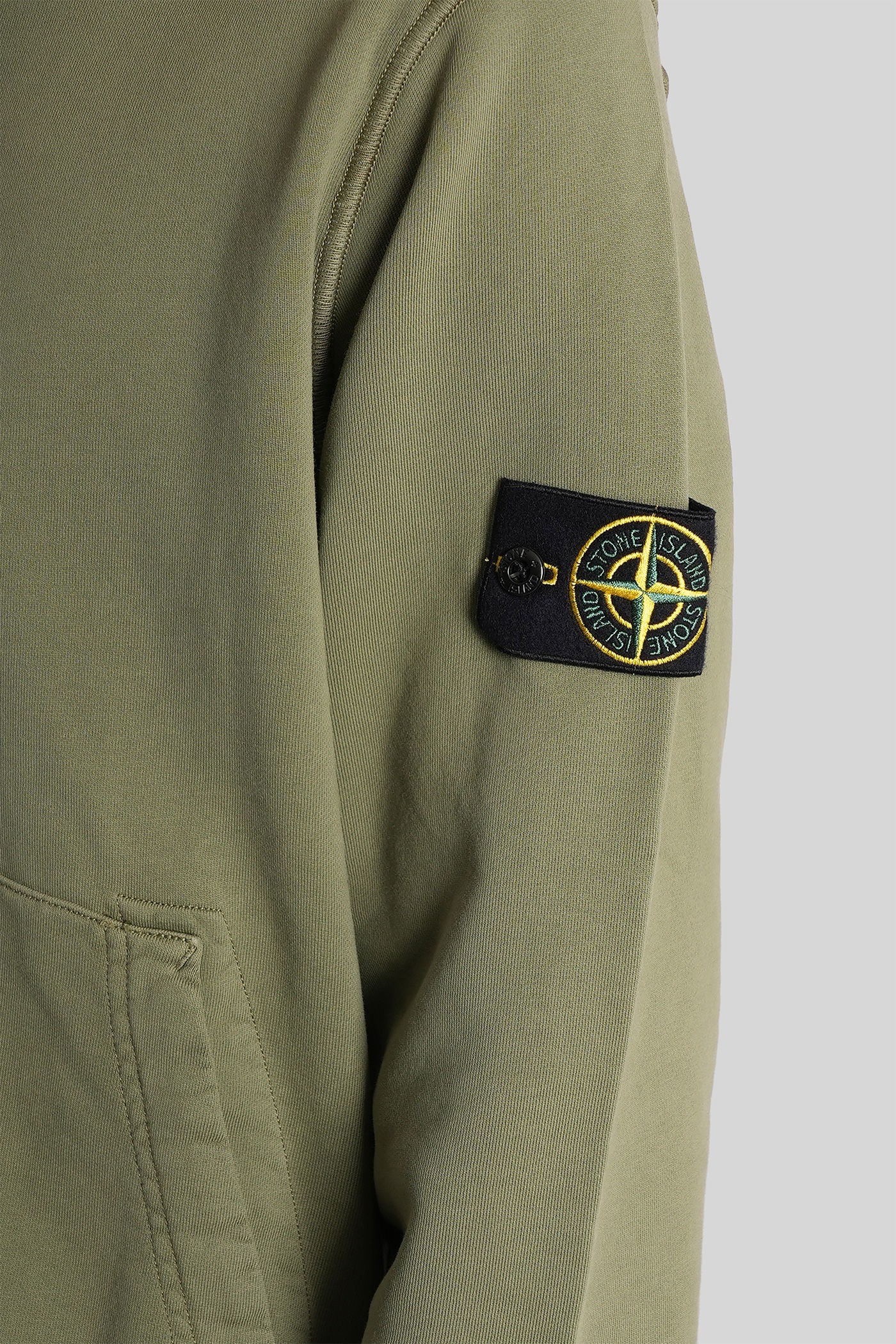 Sweatshirt in green cotton - Image 5